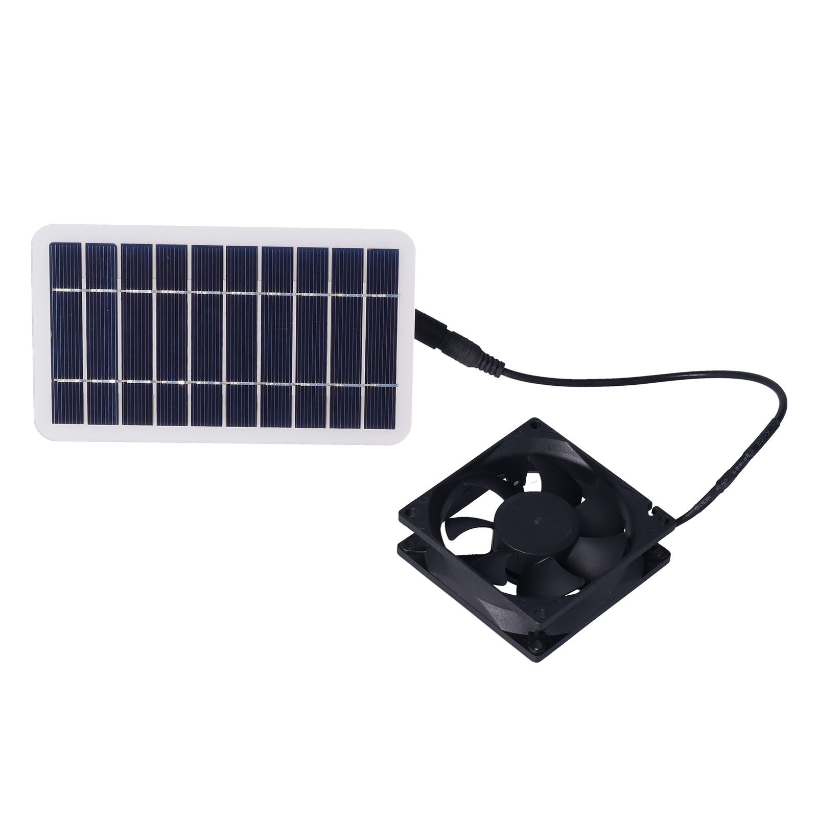 2.5W Solar Panel Fan Solar Pet Exhaust Air Flowing Fan for Outdoor Breeding view 7