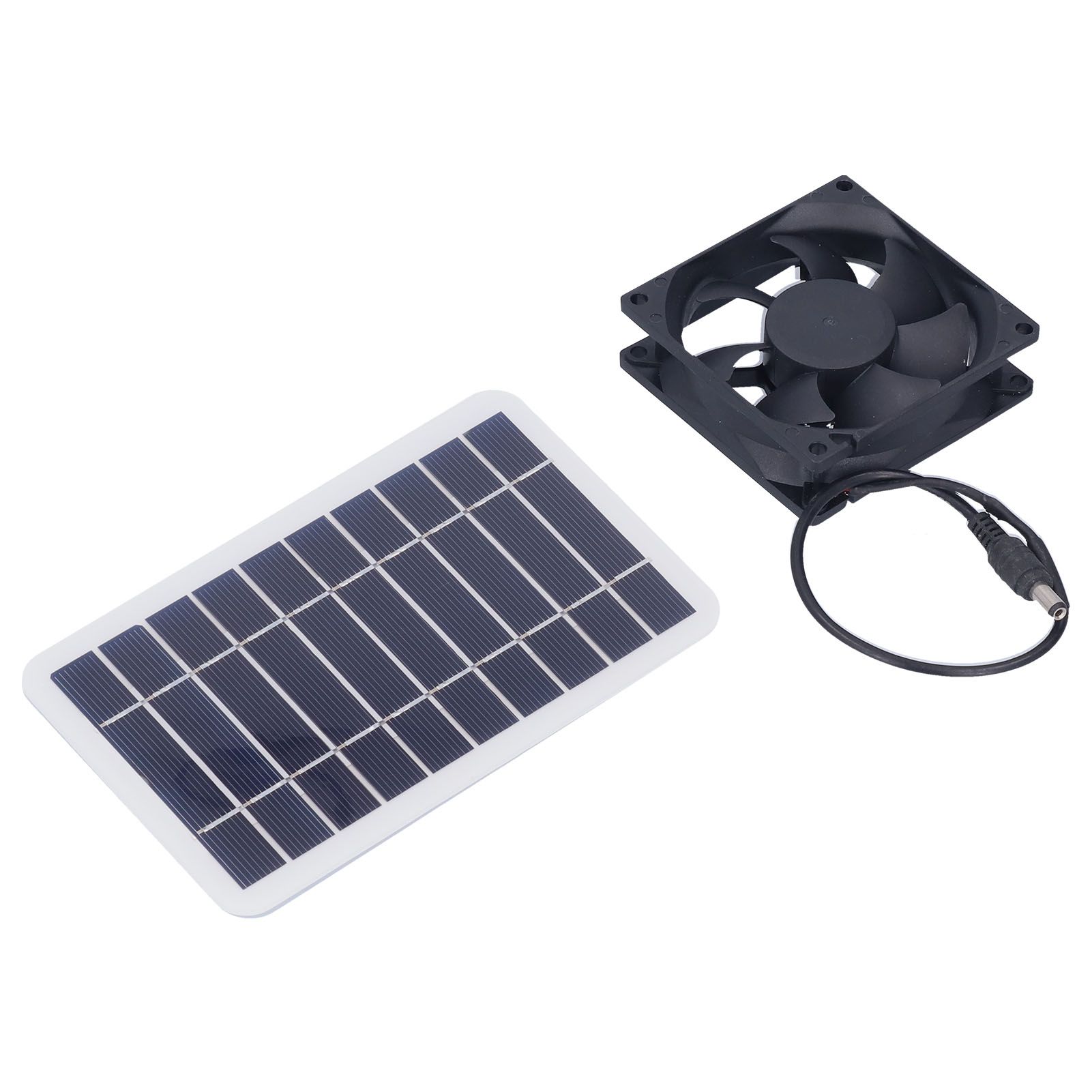 2.5W Solar Panel Fan Solar Pet Exhaust Air Flowing Fan for Outdoor Breeding view 8