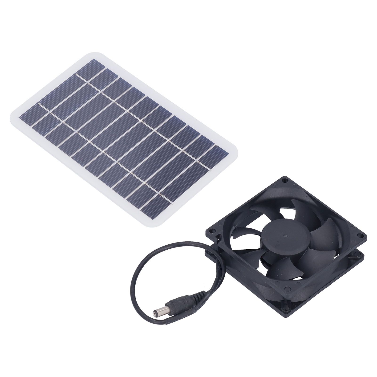 2.5W Solar Panel Fan Solar Pet Exhaust Air Flowing Fan for Outdoor Breeding view 9