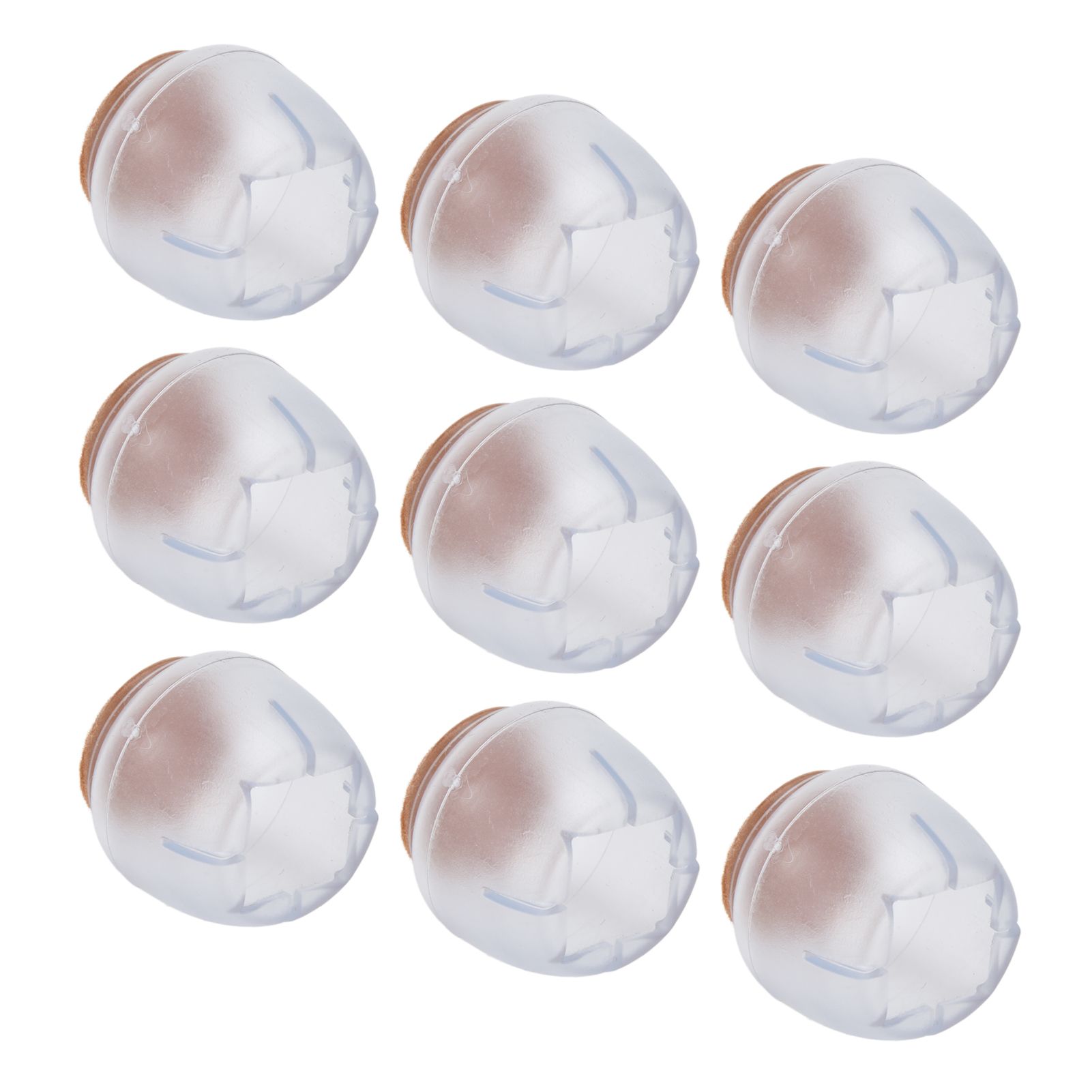 40PCS Chair Leg Protector Thickened Silicone Table Leg Cover Transparent Non view 2