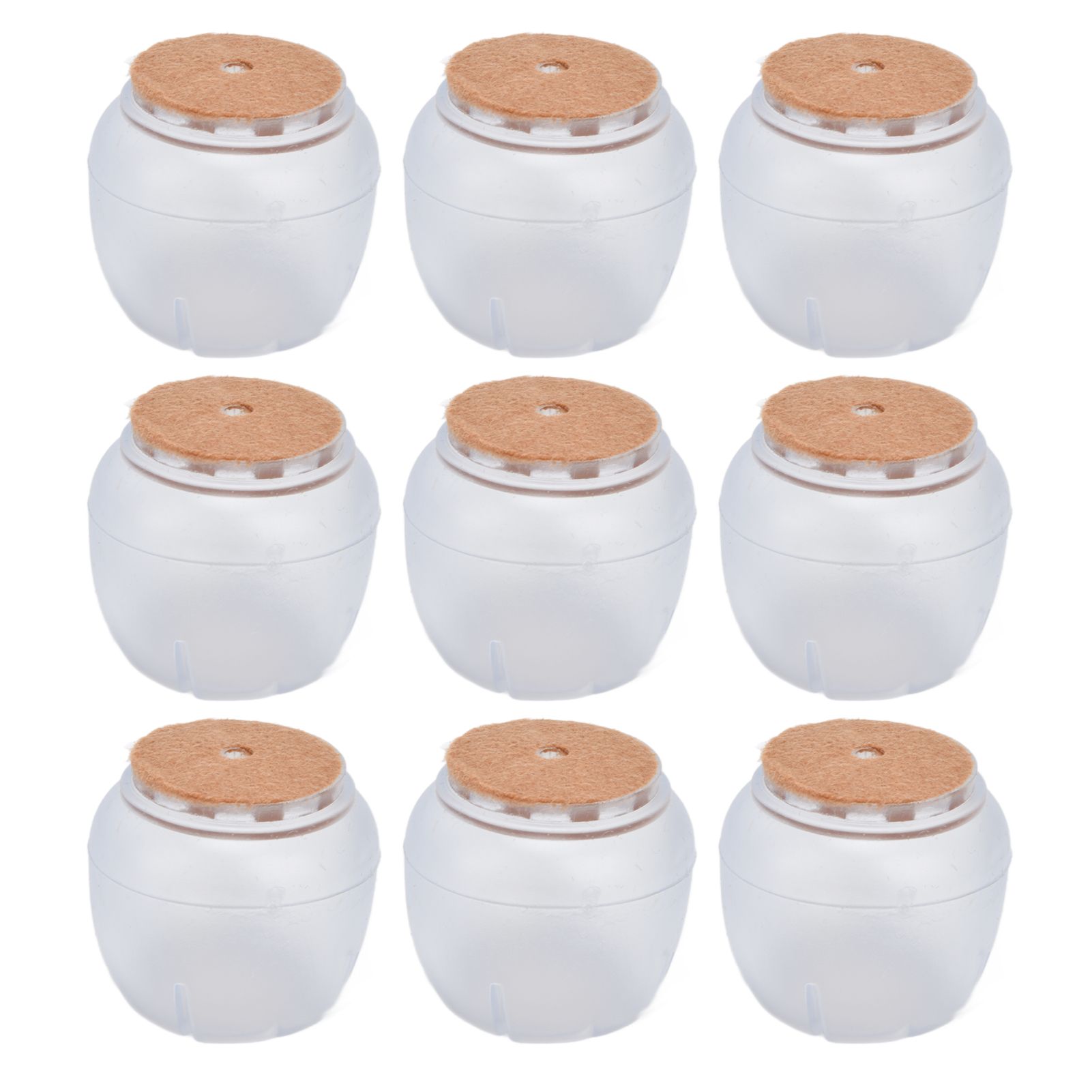 40PCS Chair Leg Protector Thickened Silicone Table Leg Cover Transparent Non view 3