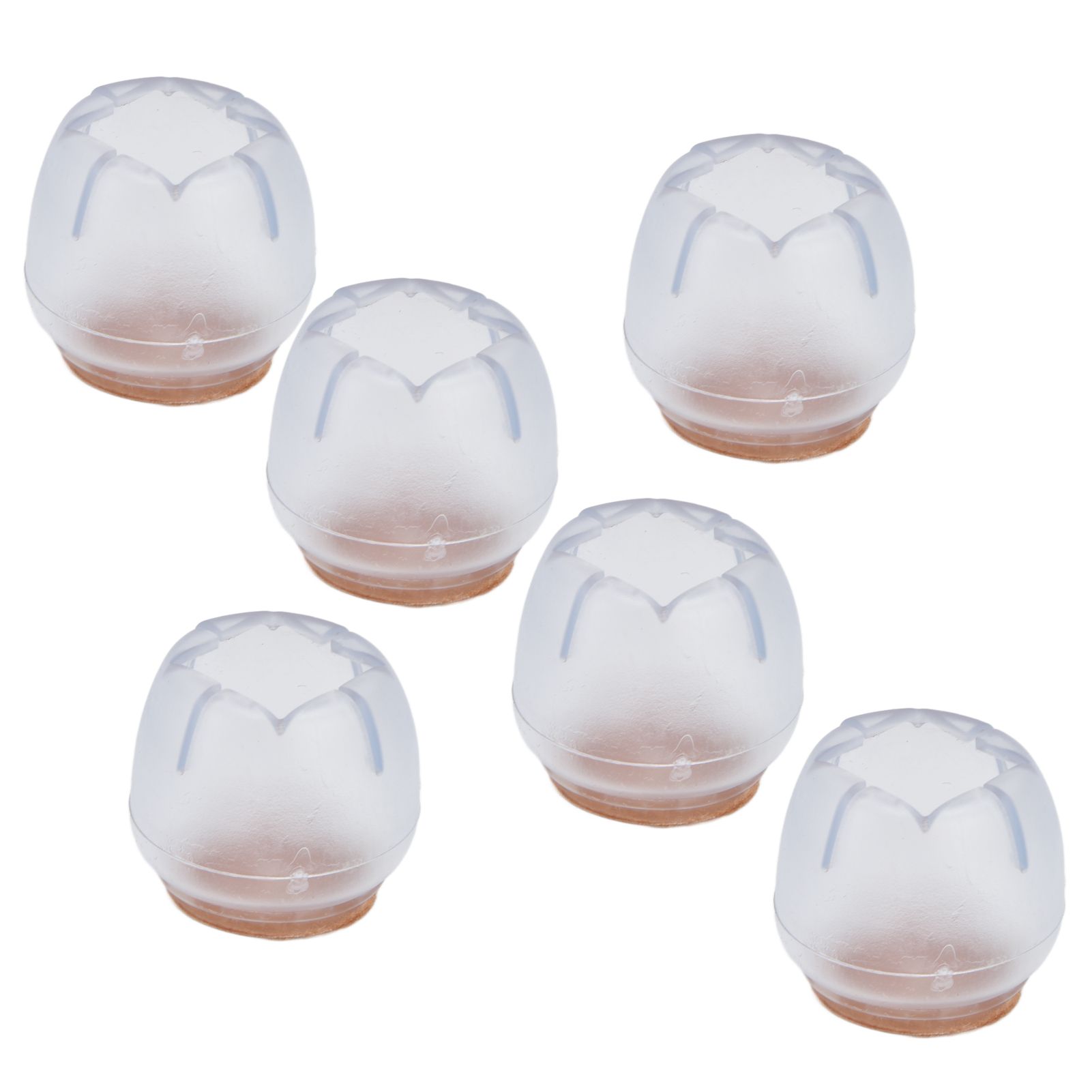 40PCS Chair Leg Protector Thickened Silicone Table Leg Cover Transparent Non view 4