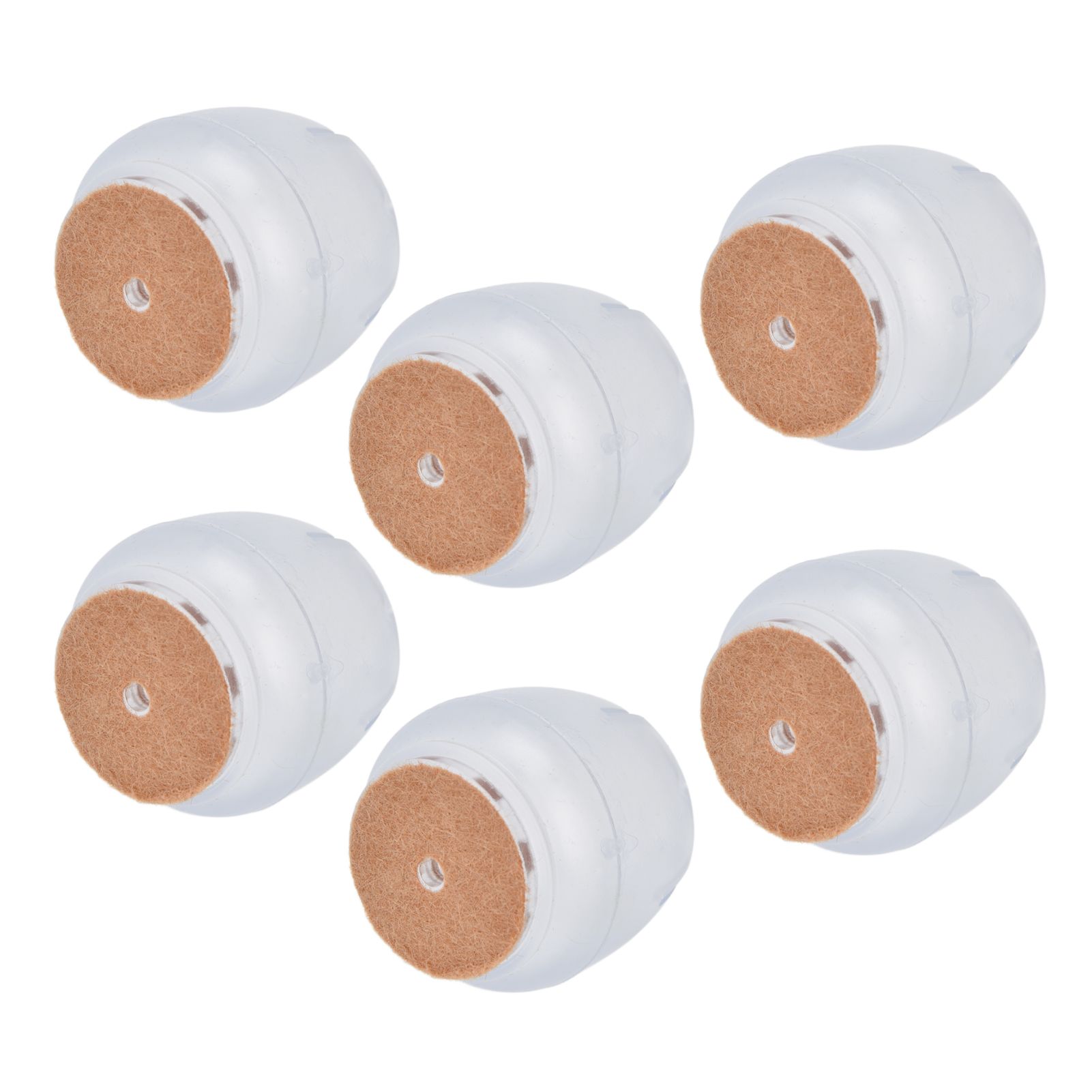 40PCS Chair Leg Protector Thickened Silicone Table Leg Cover Transparent Non view 5