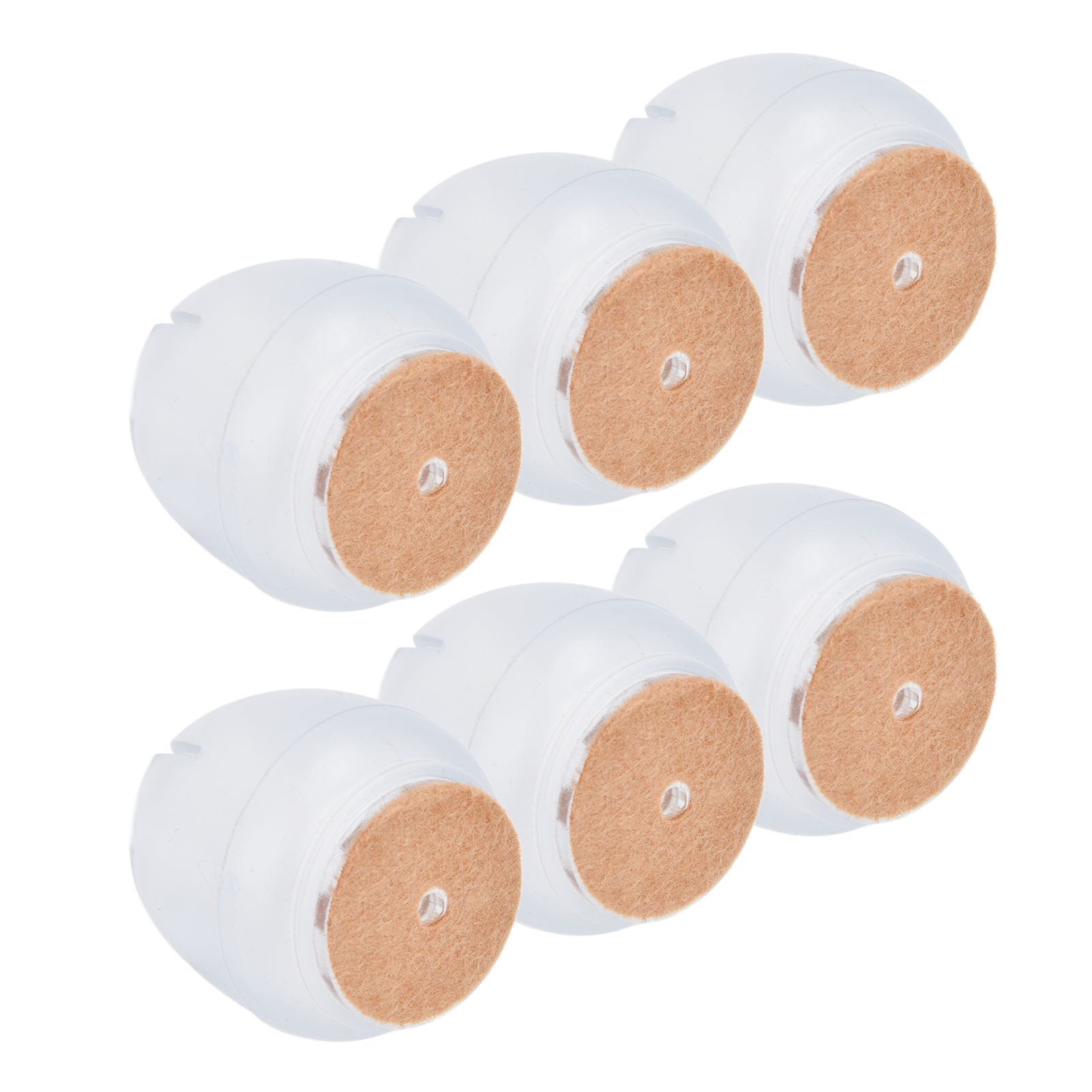 40PCS Chair Leg Protector Thickened Silicone Table Leg Cover Transparent Non view 8