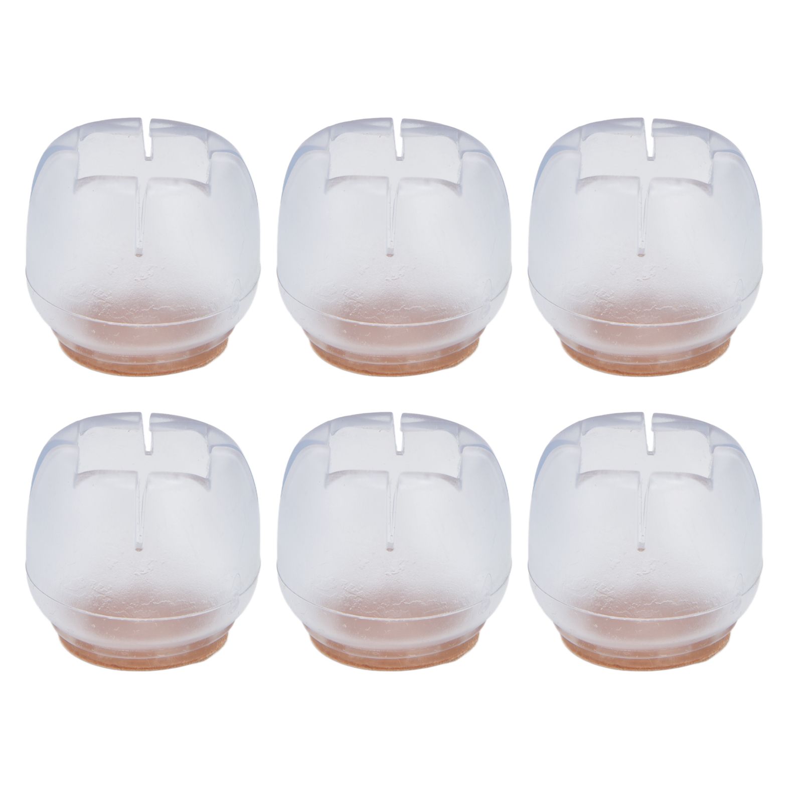 40PCS Chair Leg Protector Thickened Silicone Table Leg Cover Transparent Non view 9