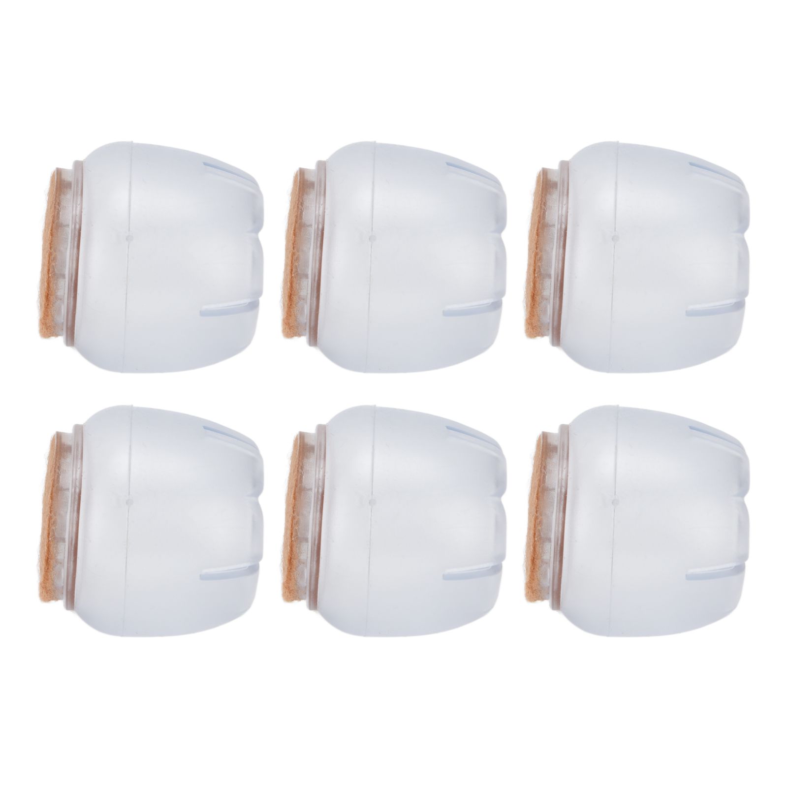 40PCS Chair Leg Protector Thickened Silicone Table Leg Cover Transparent Non view 10