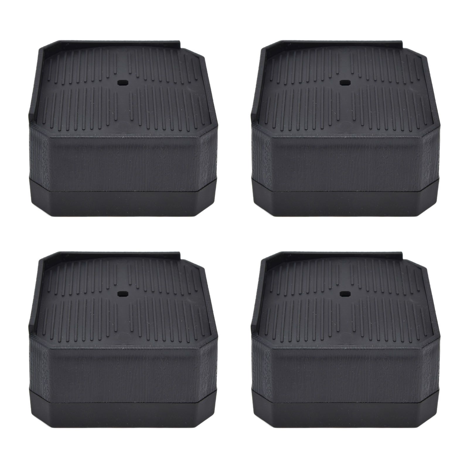 4Set Chair Leg Floor Protectors Square Rubber Non Slip Furniture Leg Pads for view 7