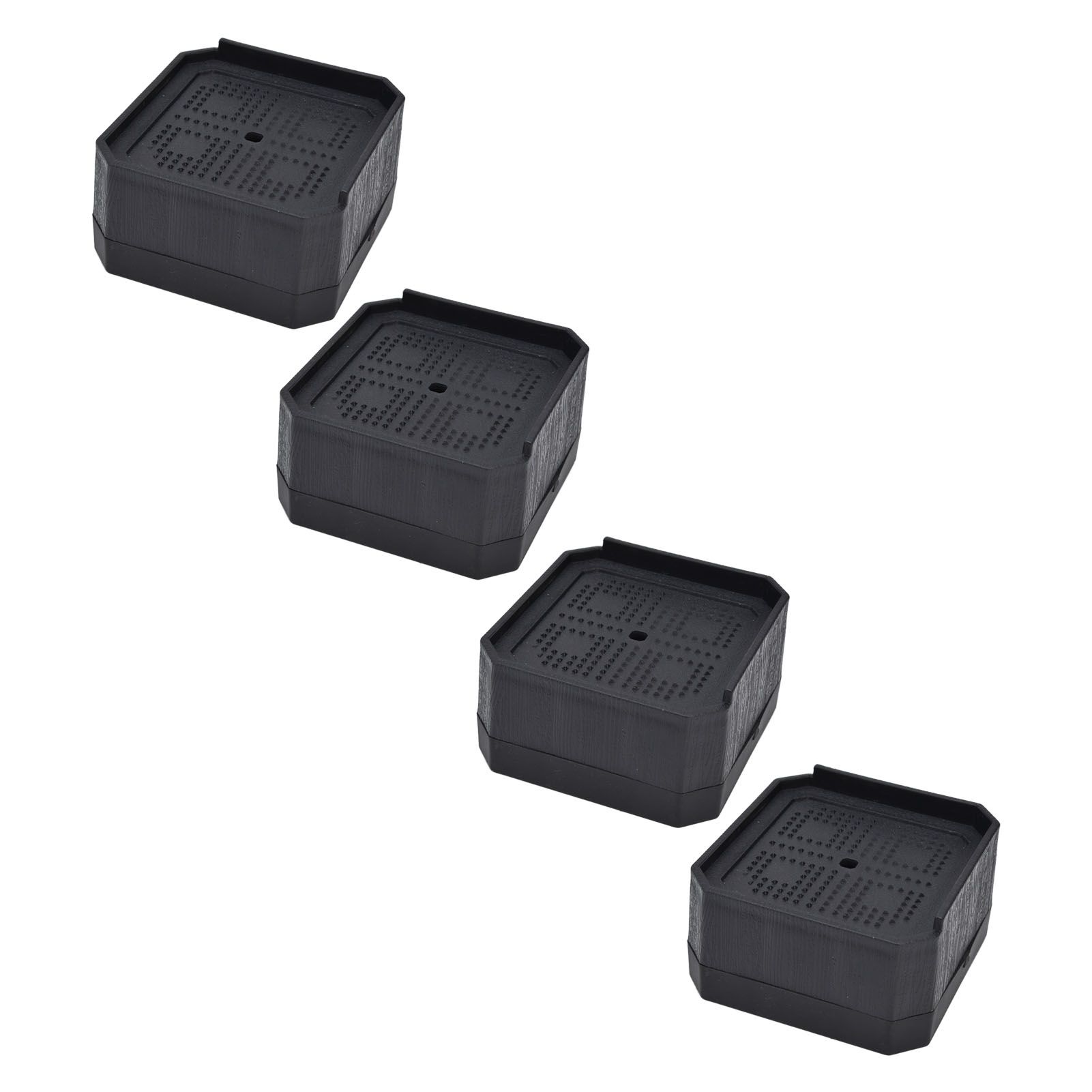 4Set Chair Leg Floor Protectors Square Rubber Non Slip Furniture Leg Pads for view 8
