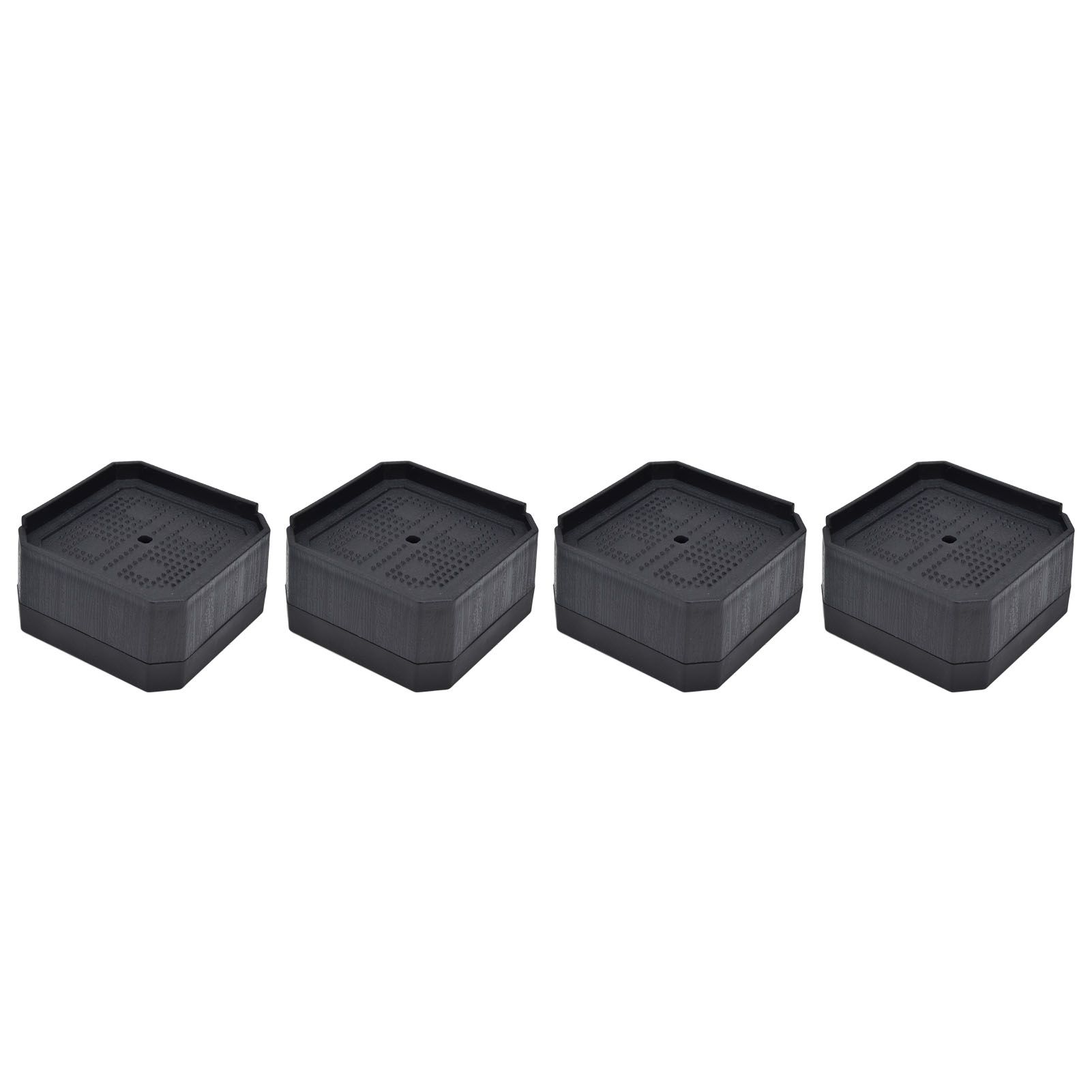 4Set Chair Leg Floor Protectors Square Rubber Non Slip Furniture Leg Pads for view 10