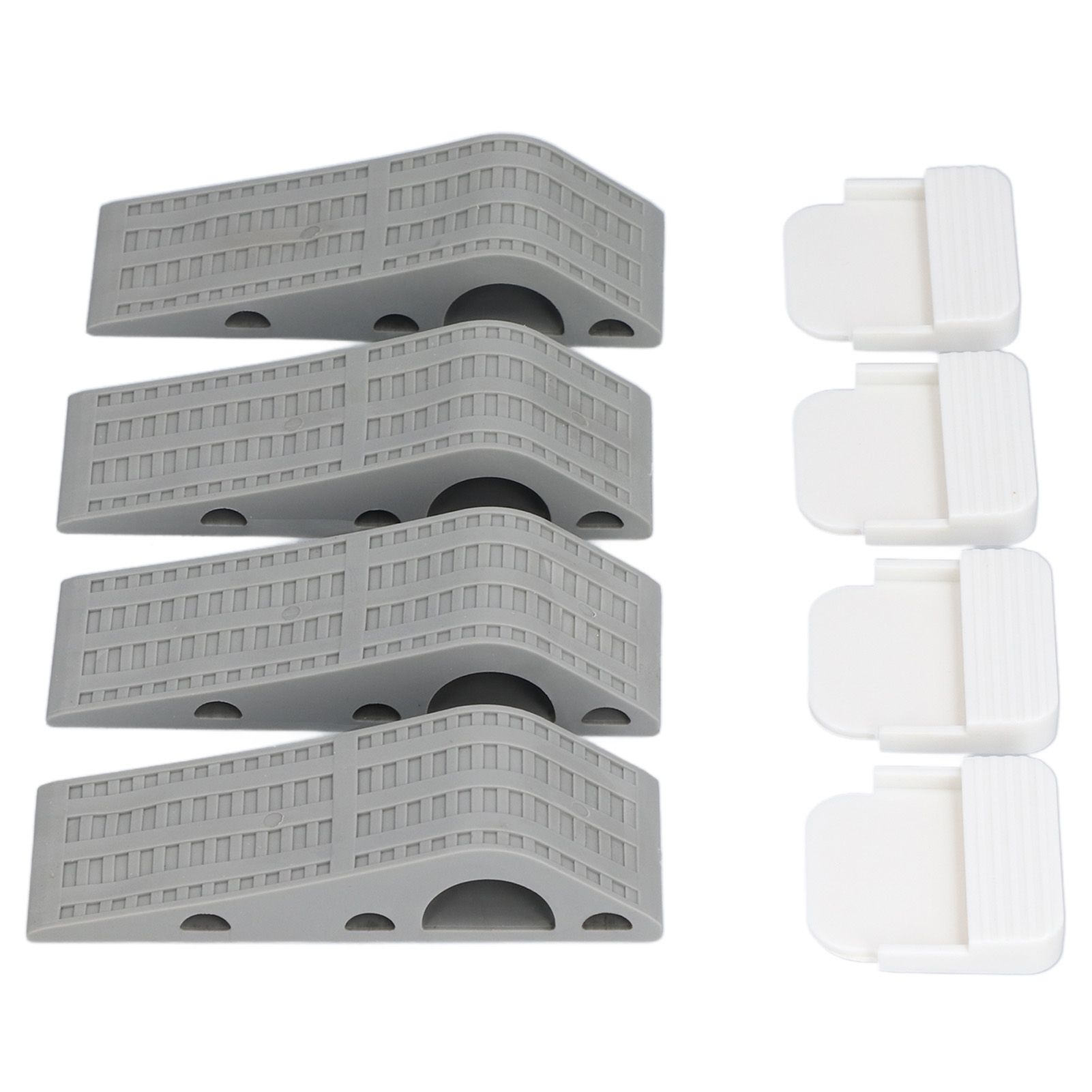 4Set Door Stoppers Non Slip Rubber Door Bottom Stop Wedge Accessories for Home view 2