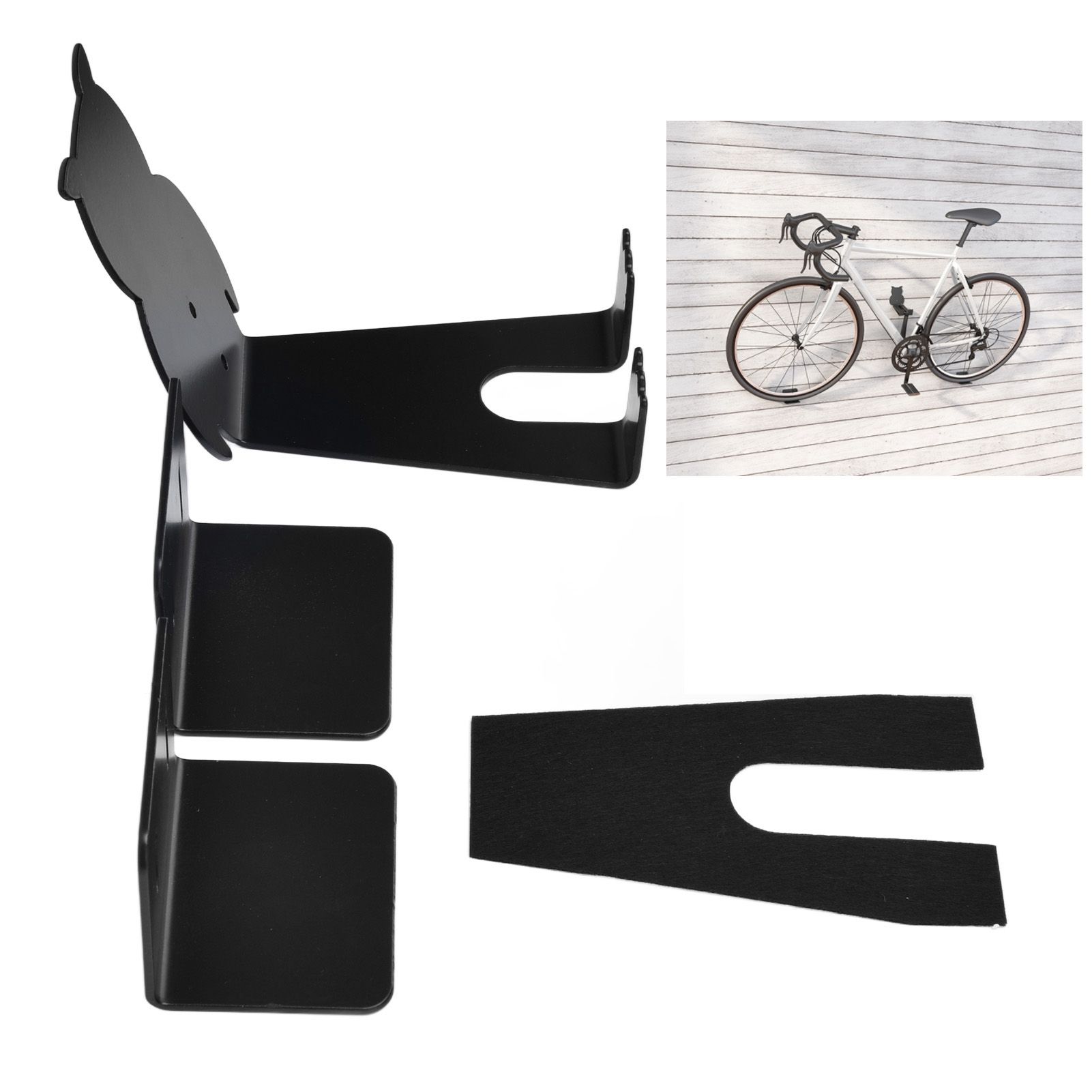 Wall Bike Rack Simple Installation Carbon Steel Owl Shape Bicycle Wall Holder view 12