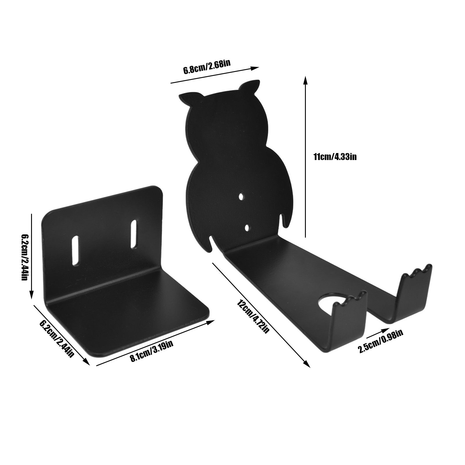 Wall Bike Rack Simple Installation Carbon Steel Owl Shape Bicycle Wall Holder view 15