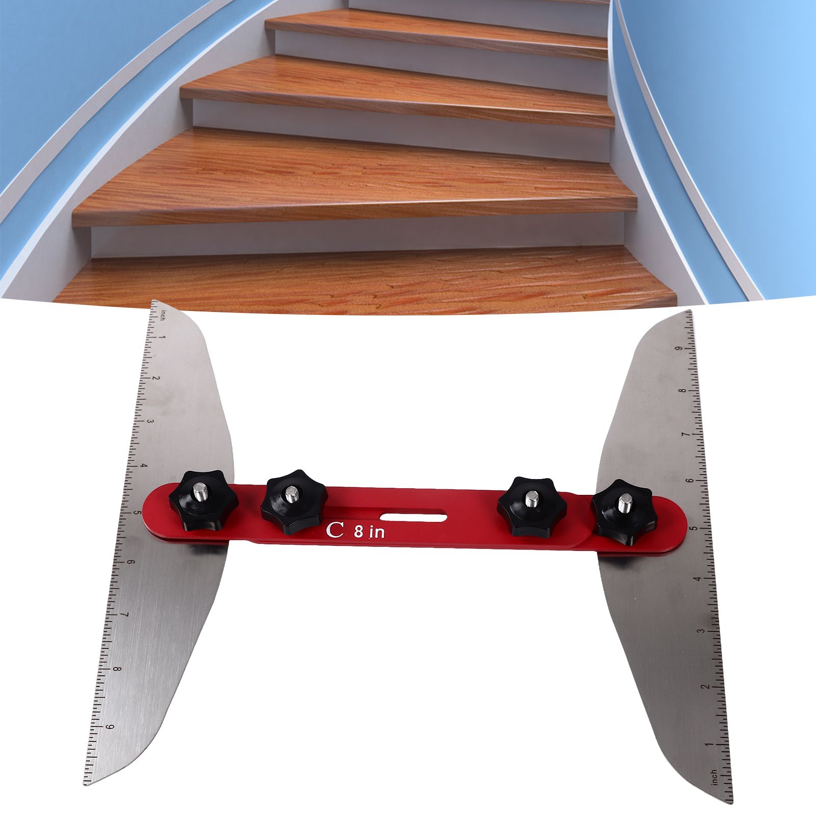 Stair Cutting Tool Stainless Steel Accurate Stair Tread Template Set for view 11