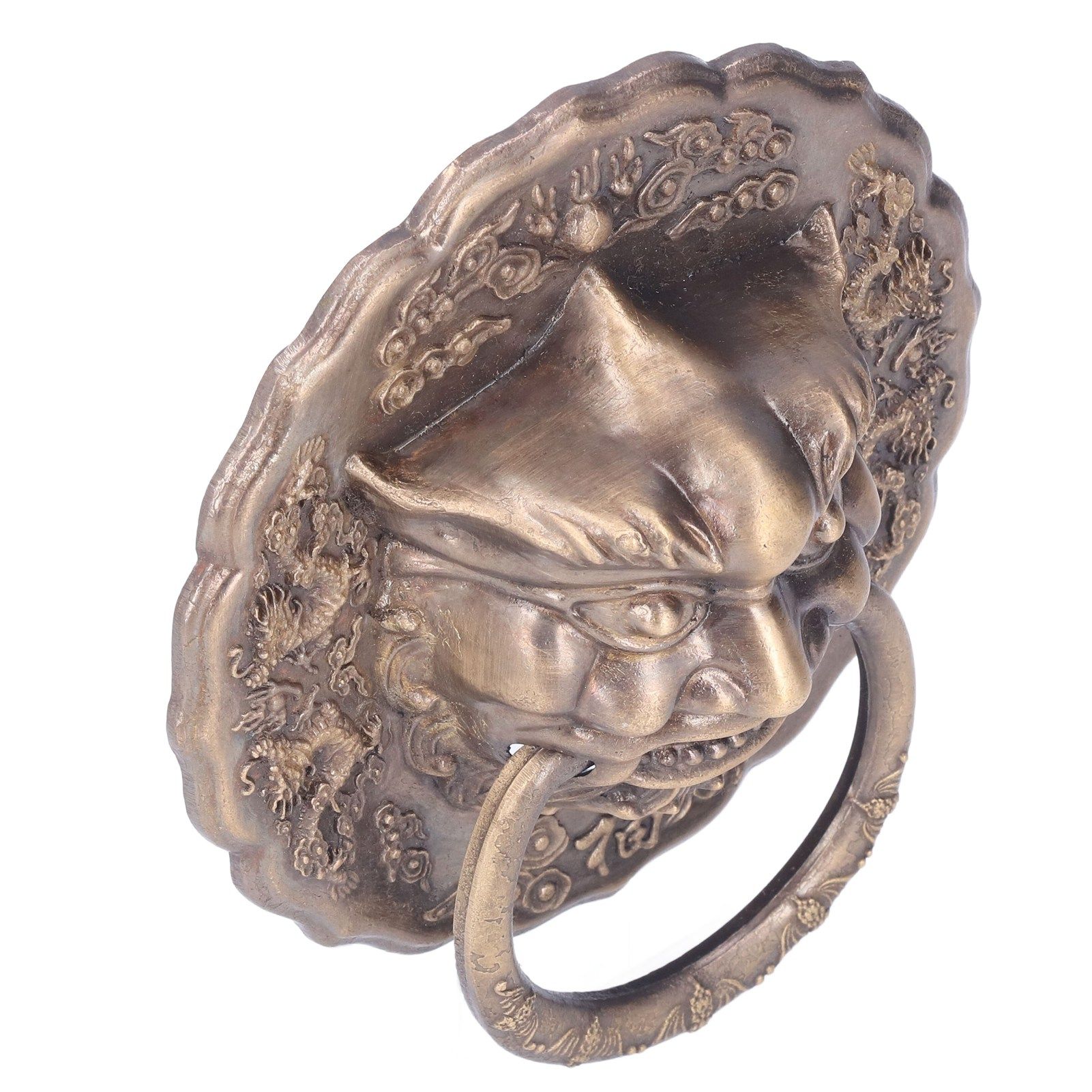 Door Knocker Brass Material 2 Sided Installation Heavy Duty Pull Bronze view 15