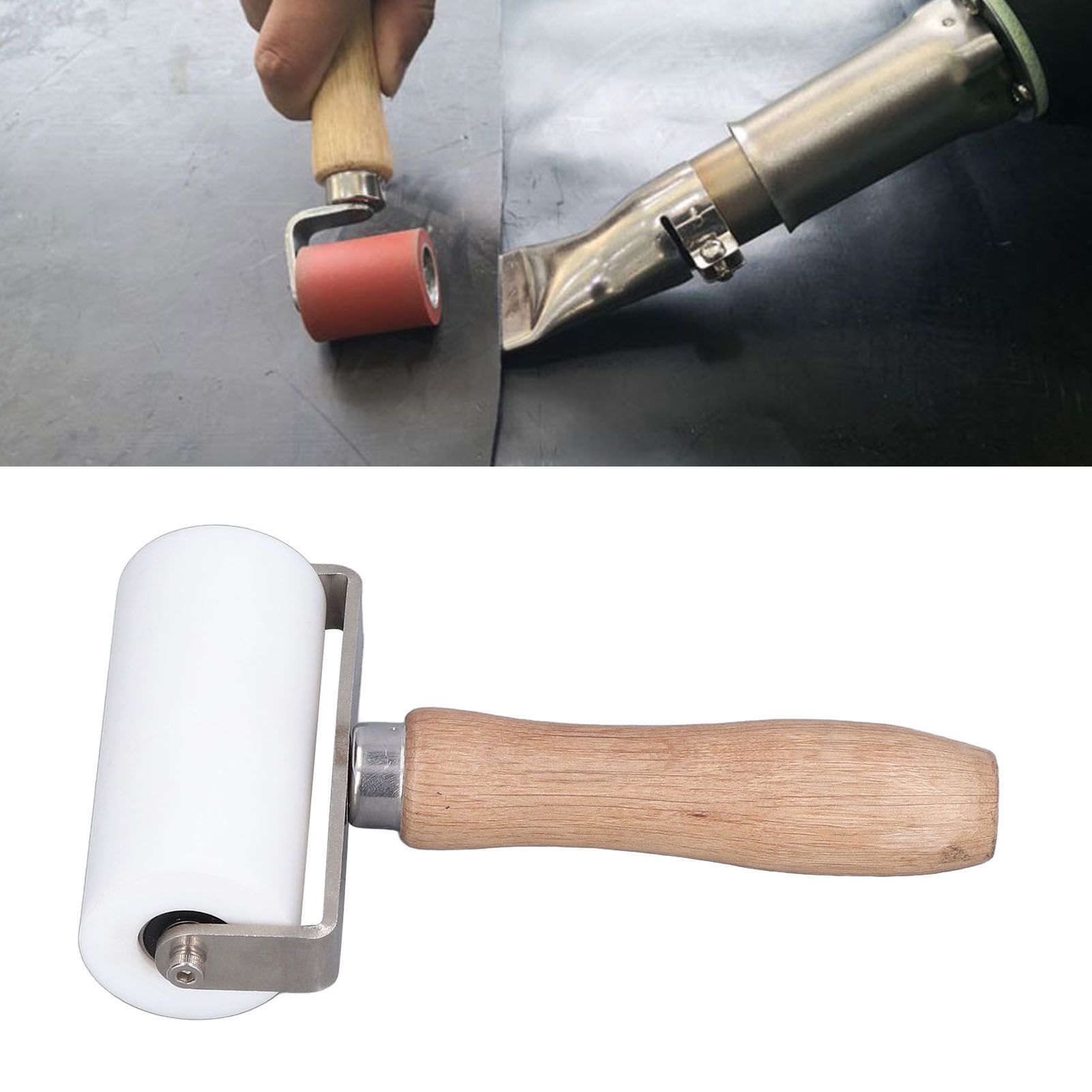 90mm/3.5in Silicone Roller Smoothing Seam Roller Tool for High Temperature Welding view 11