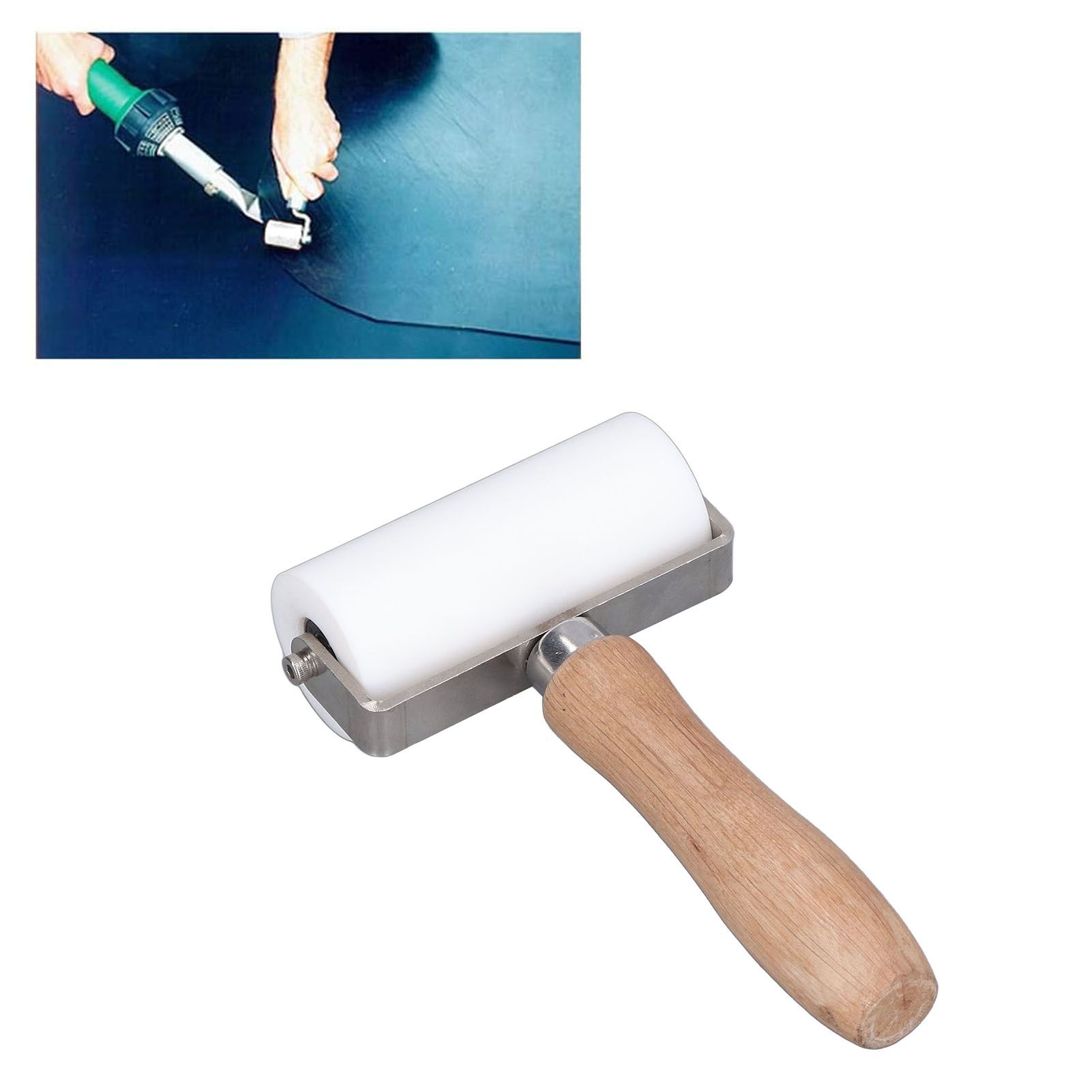 90mm/3.5in Silicone Roller Smoothing Seam Roller Tool for High Temperature Welding view 12