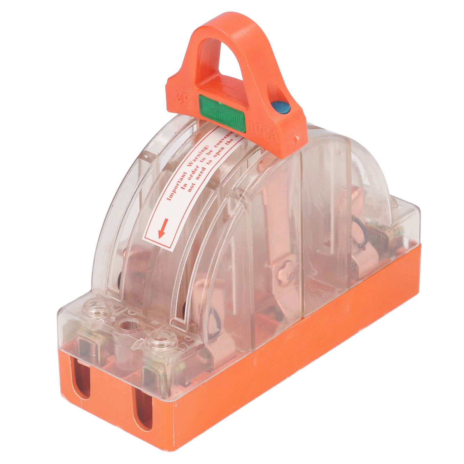 Double Pole Knife Switch Transparent Shell 2P 100A Safety Knife Switch with view 13