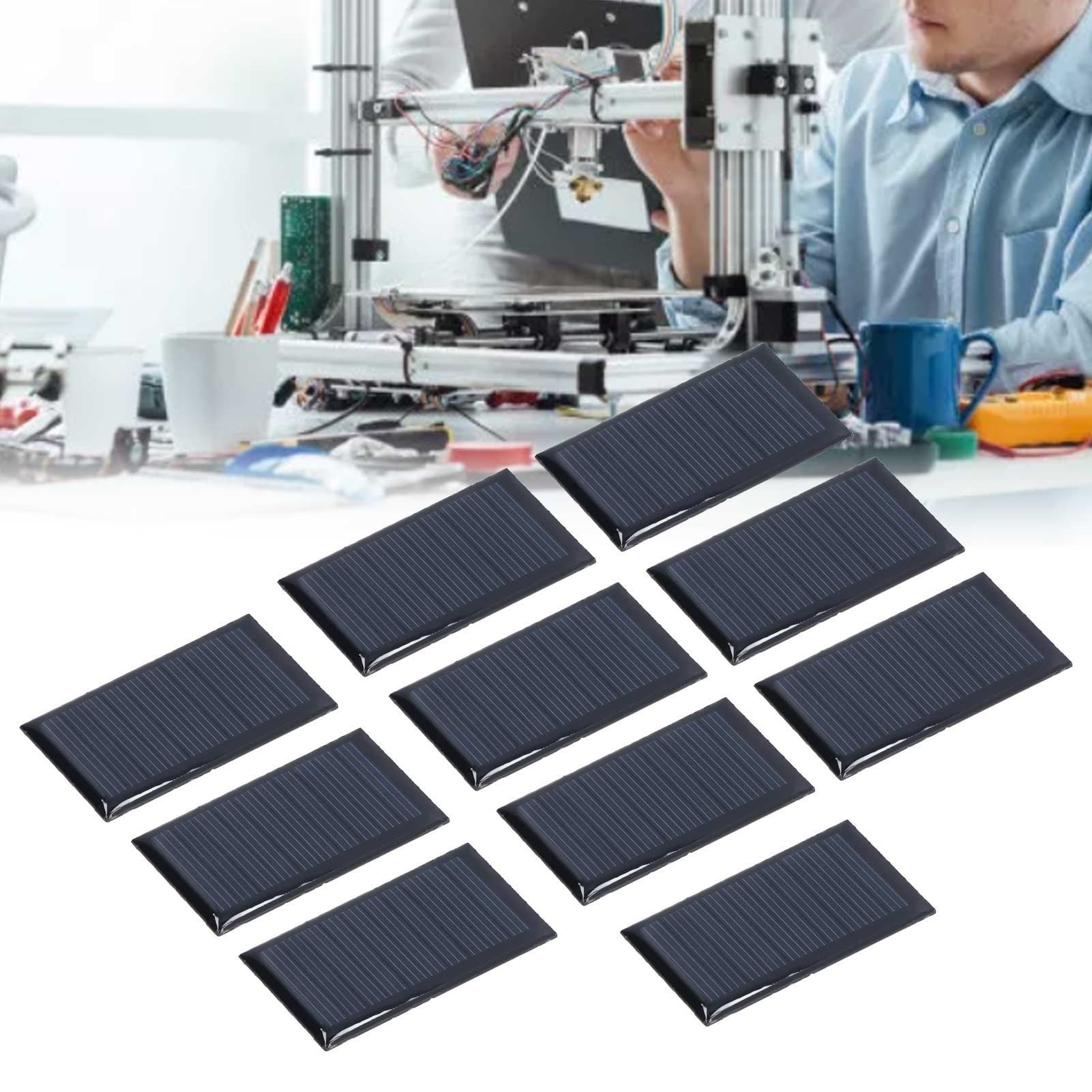 10pcs Small Solar Cell Weather Resistant DIY Solar Panel Module for Science view 11