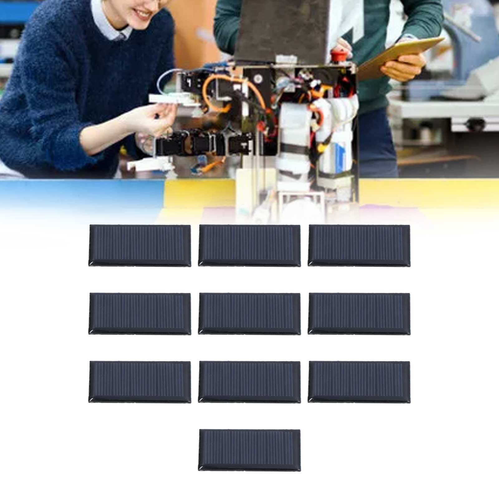 10pcs Small Solar Cell Weather Resistant DIY Solar Panel Module for Science view 12