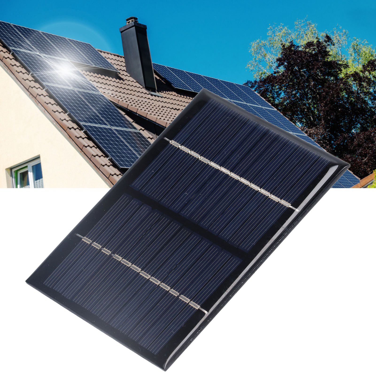 Solar Panel Waterproof 1.5W 12V DIY Solar Panel for Solar Toys/Lights/Displays view 12