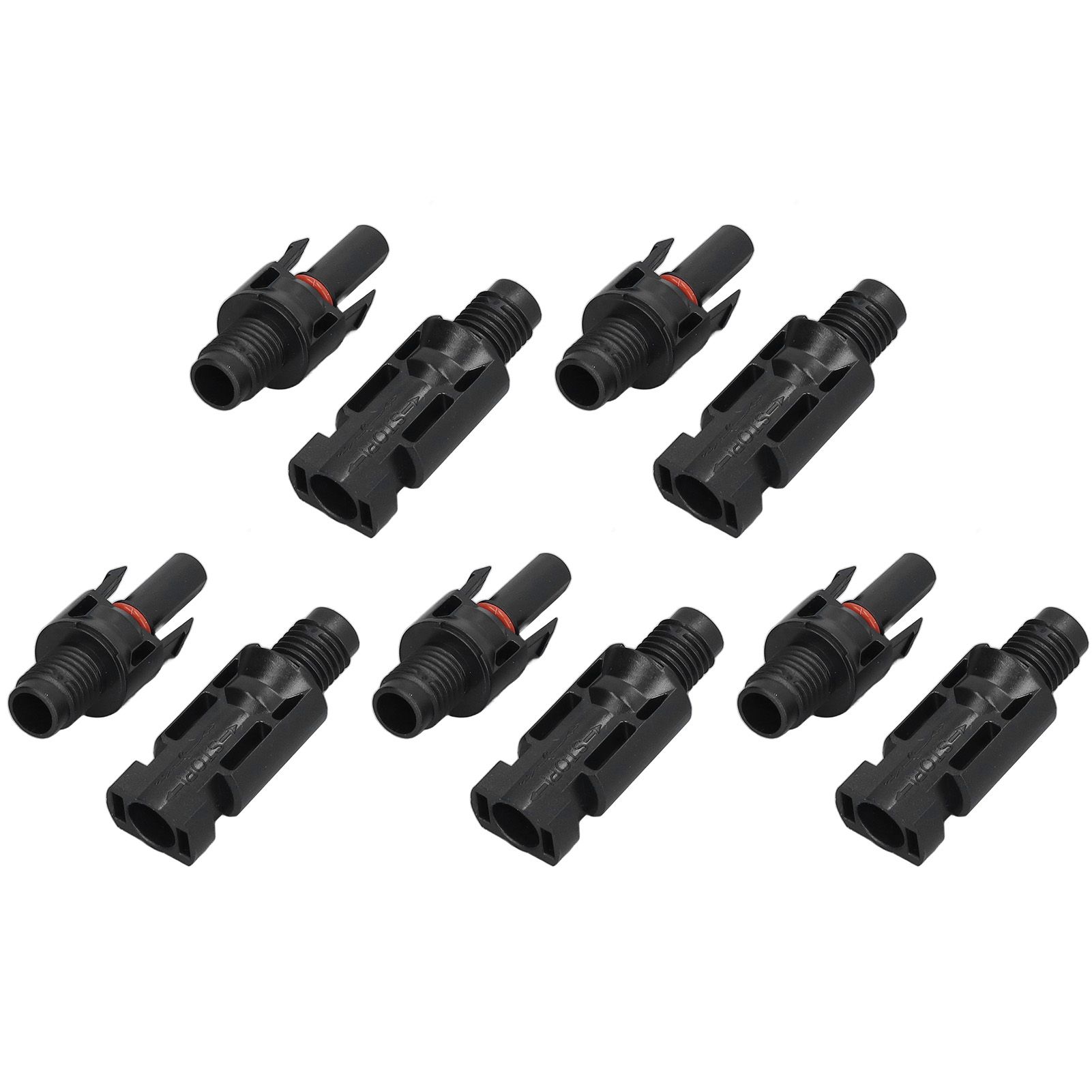 5 Sets Solar Branch Connectors UV Protection Male Female Header Board End view 8