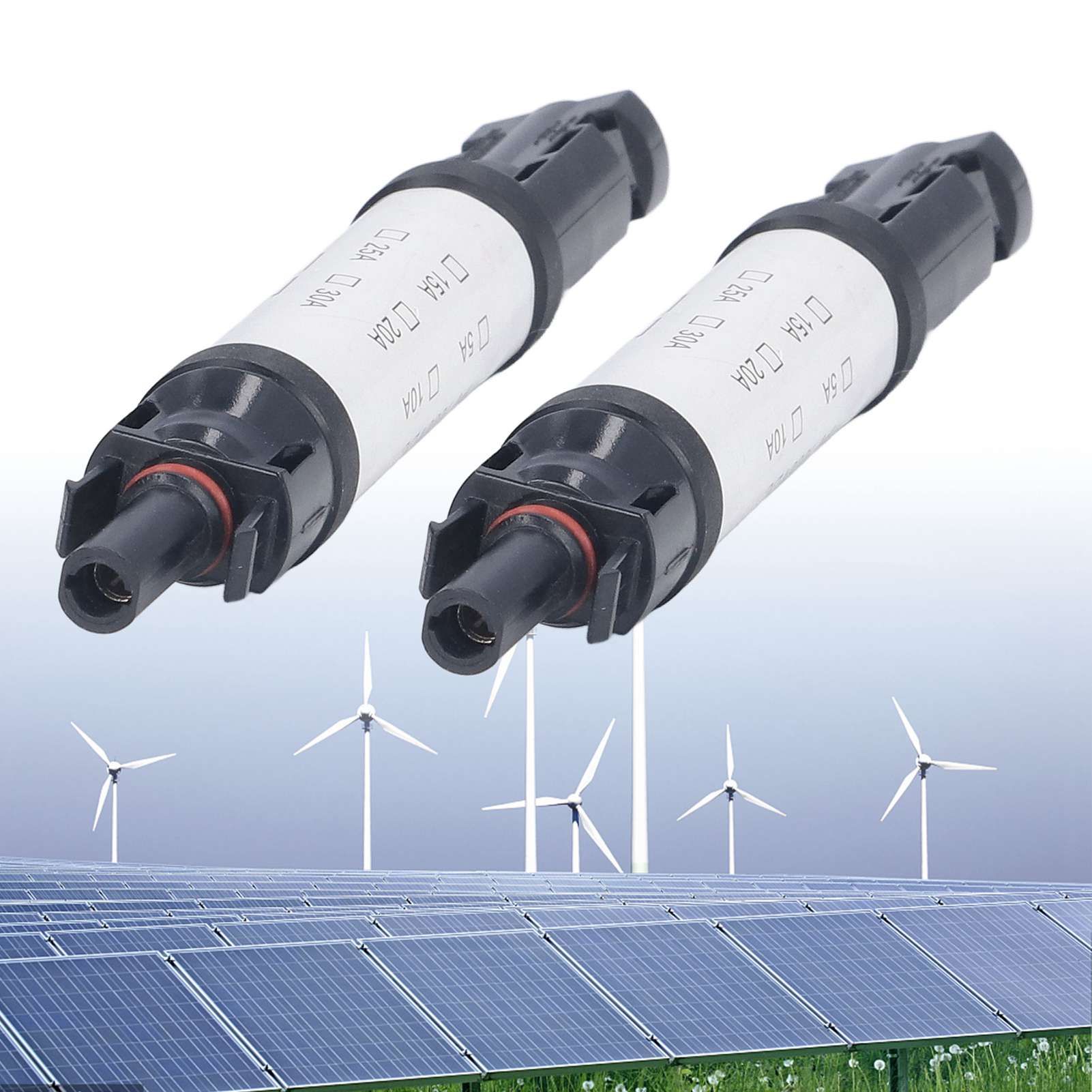 2Sets Solar PV Connectors Set IP68 Waterproof Anti UV 1000V Solar Built in view 11
