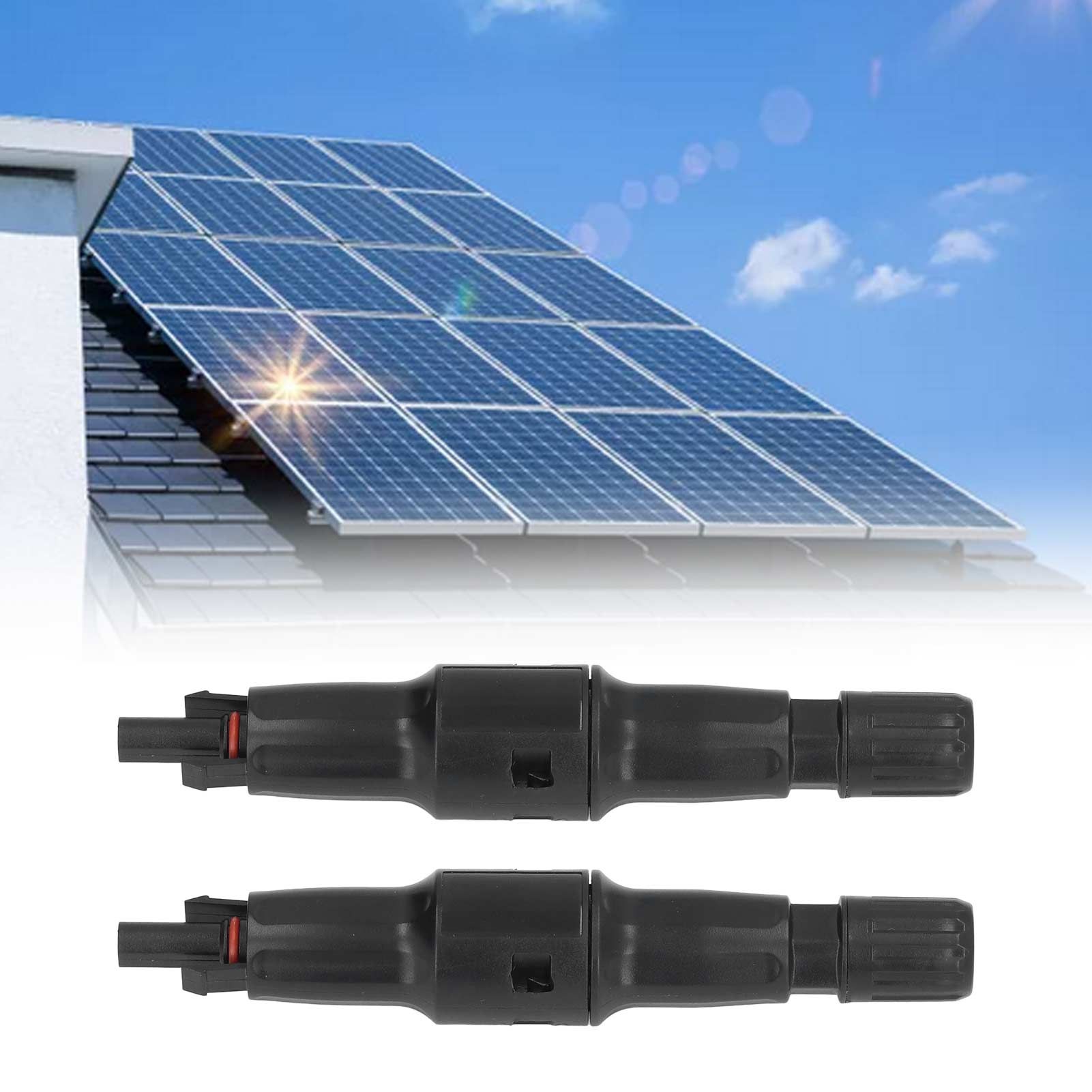 2Pcs Solar PV Connectors 1500V Heat Resisting Reusable PV Fuse Connector for view 11