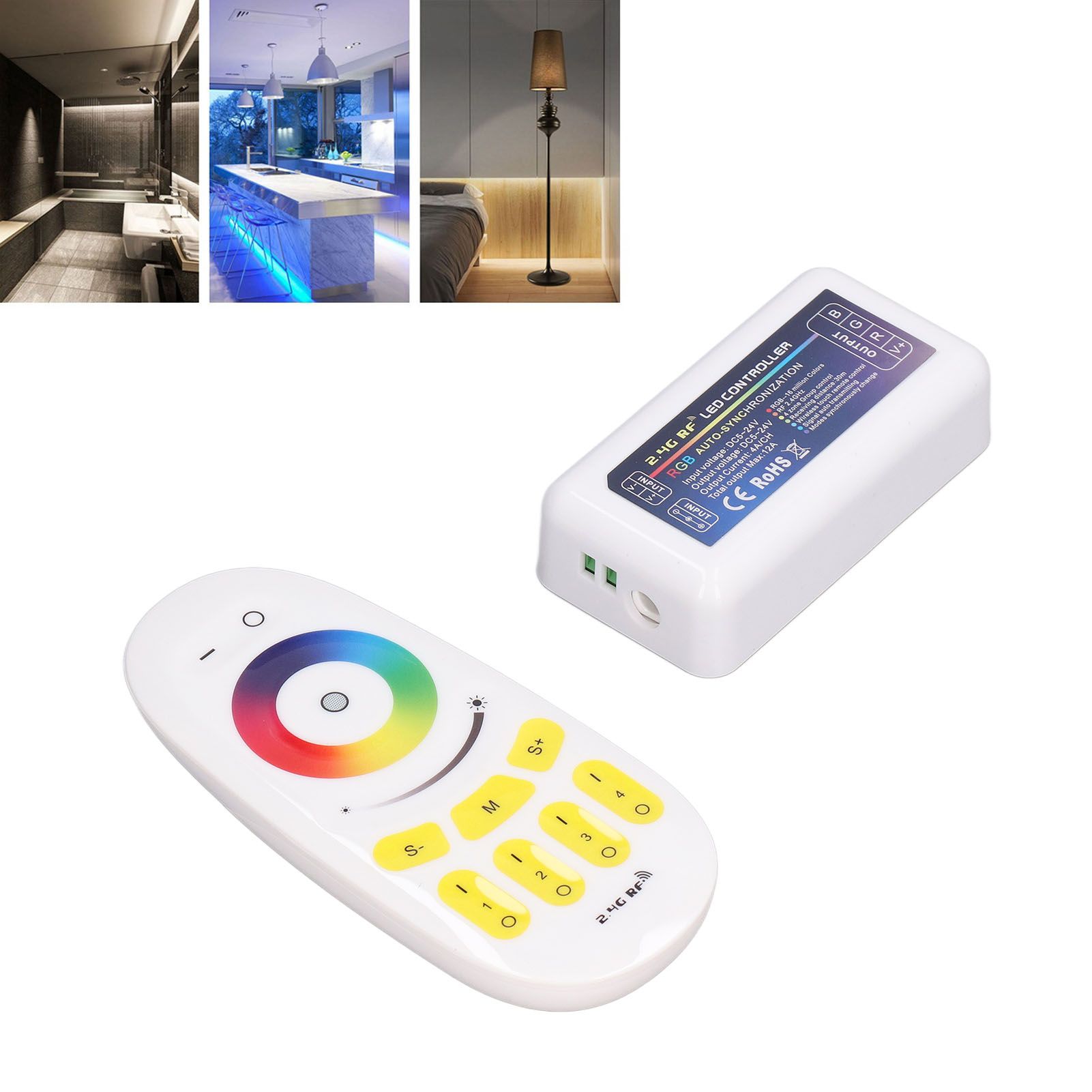 LED Controller DC524V 2.4G Quad Group Touch LED Strip Light Strip RGB view 11