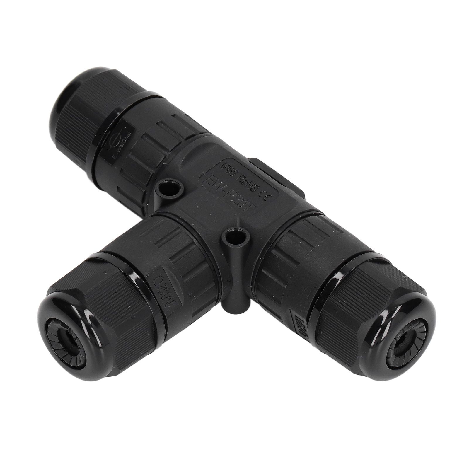 2PCS T Type Tee Junction Box Connector IP68 Waterproof 450V 16A 9‑12mm 3 Way view 7
