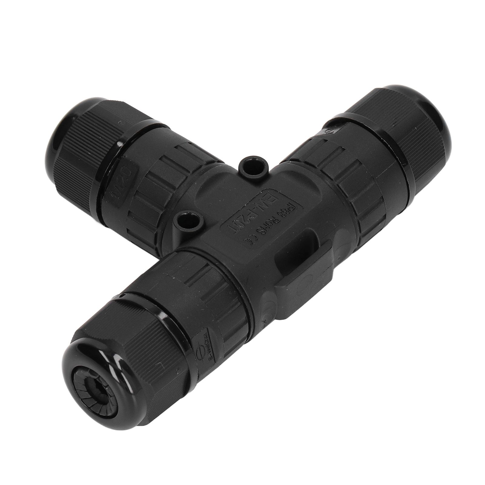 2PCS T Type Tee Junction Box Connector IP68 Waterproof 450V 16A 9‑12mm 3 Way view 8
