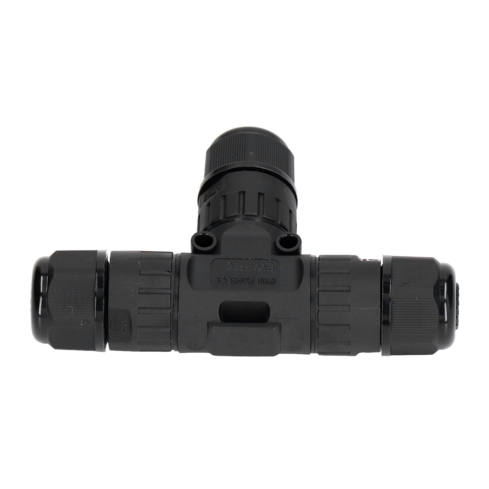 2PCS T Type Tee Junction Box Connector IP68 Waterproof 450V 16A 9‑12mm 3 Way view 10