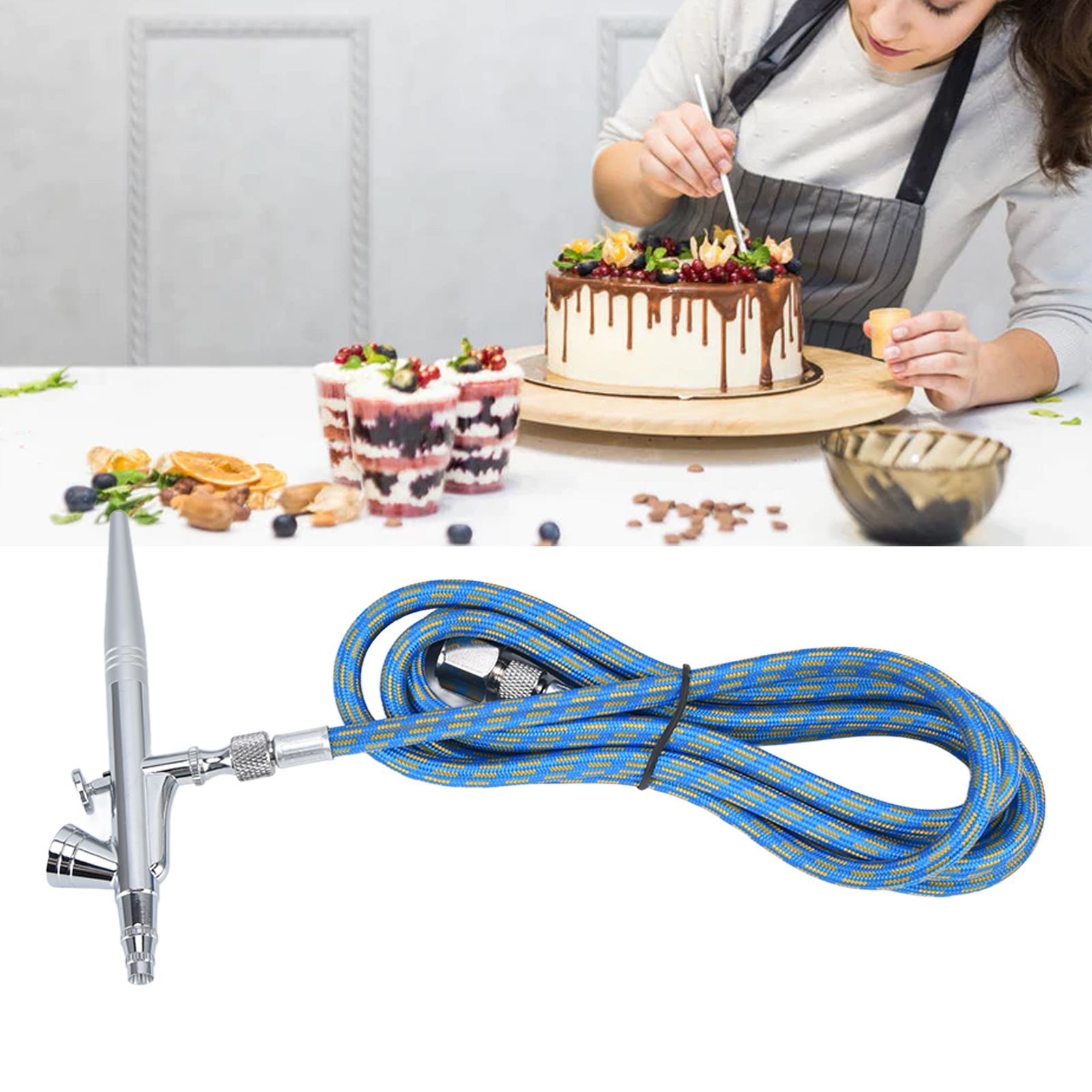 G1/8 Paint Airbrush Kit DIY Paint Spray Pen 5‑30PSI Makeup Airbrush for view 12