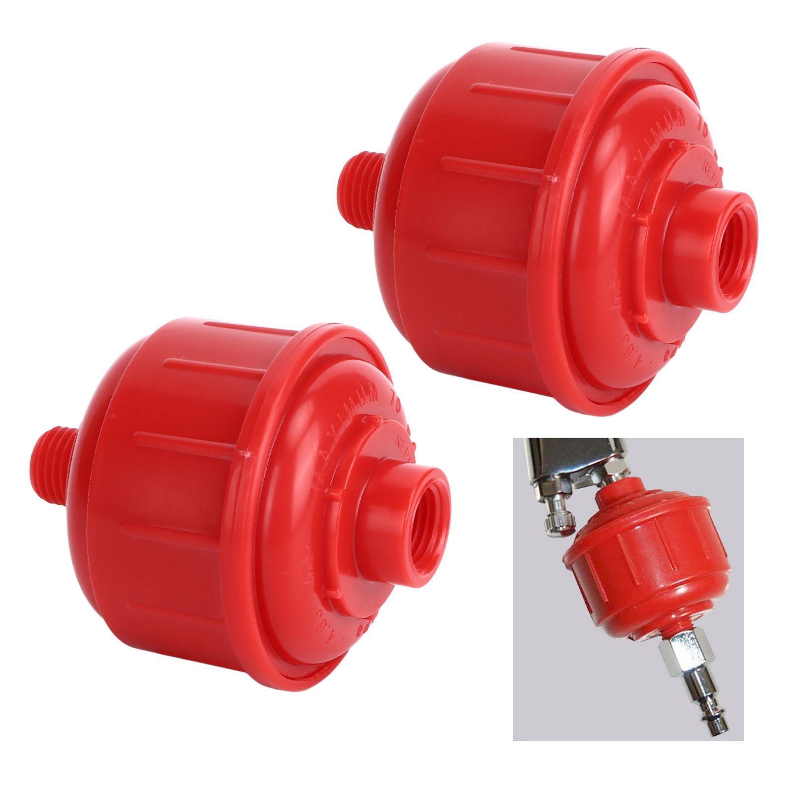 2 Pcs Spray Gun Filters G1/4 High Flowing Design Spray Gun Strainer Paint Gun view 11