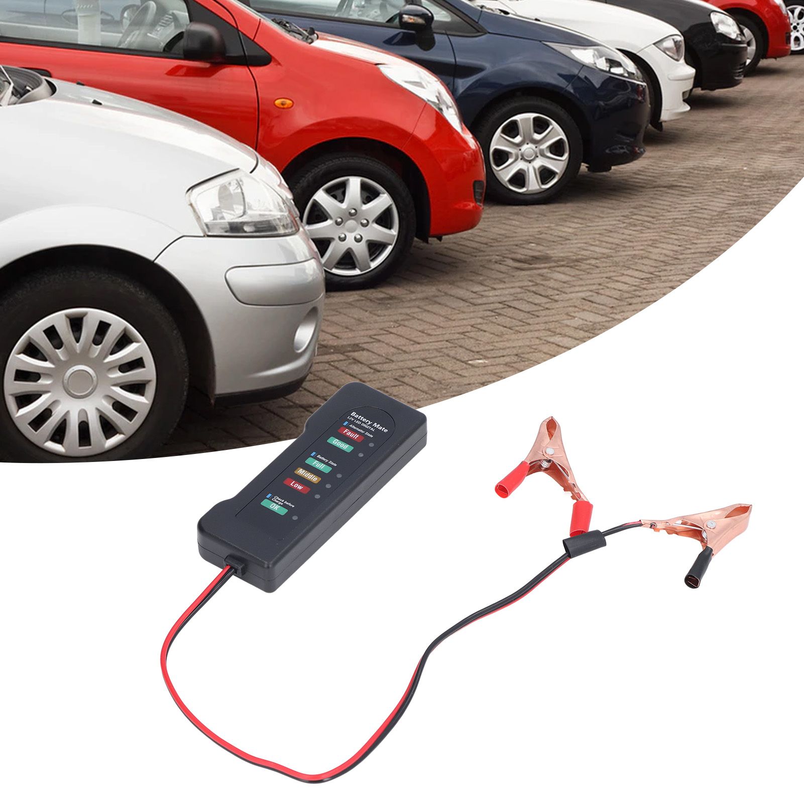 Car Battery Tester 12V Battery Analyzer Reverse Protection Function Good view 12