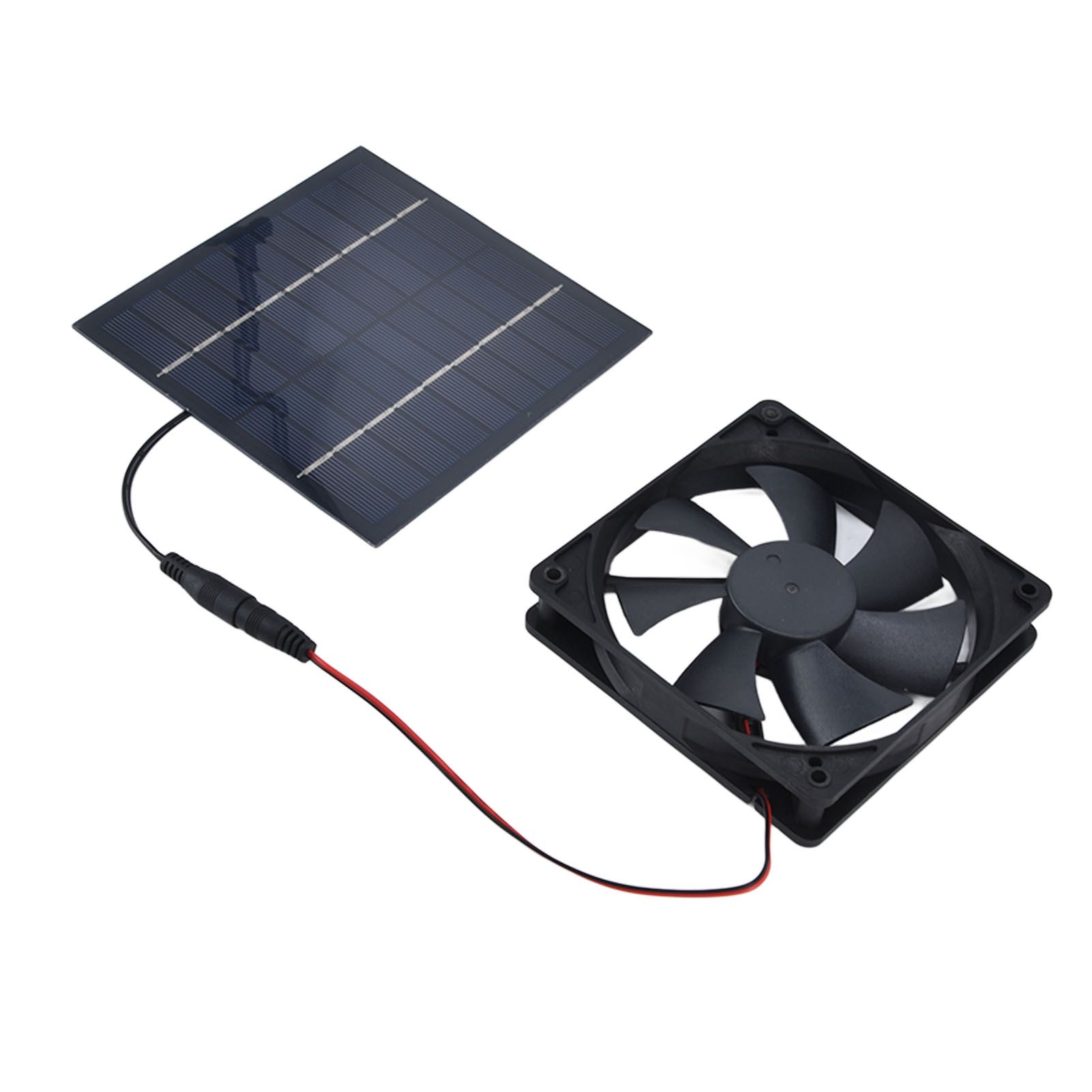 Solar Powered Exhaust Fan 10W Single Fan Waterproof Solar Panel Fan Kit for view 6