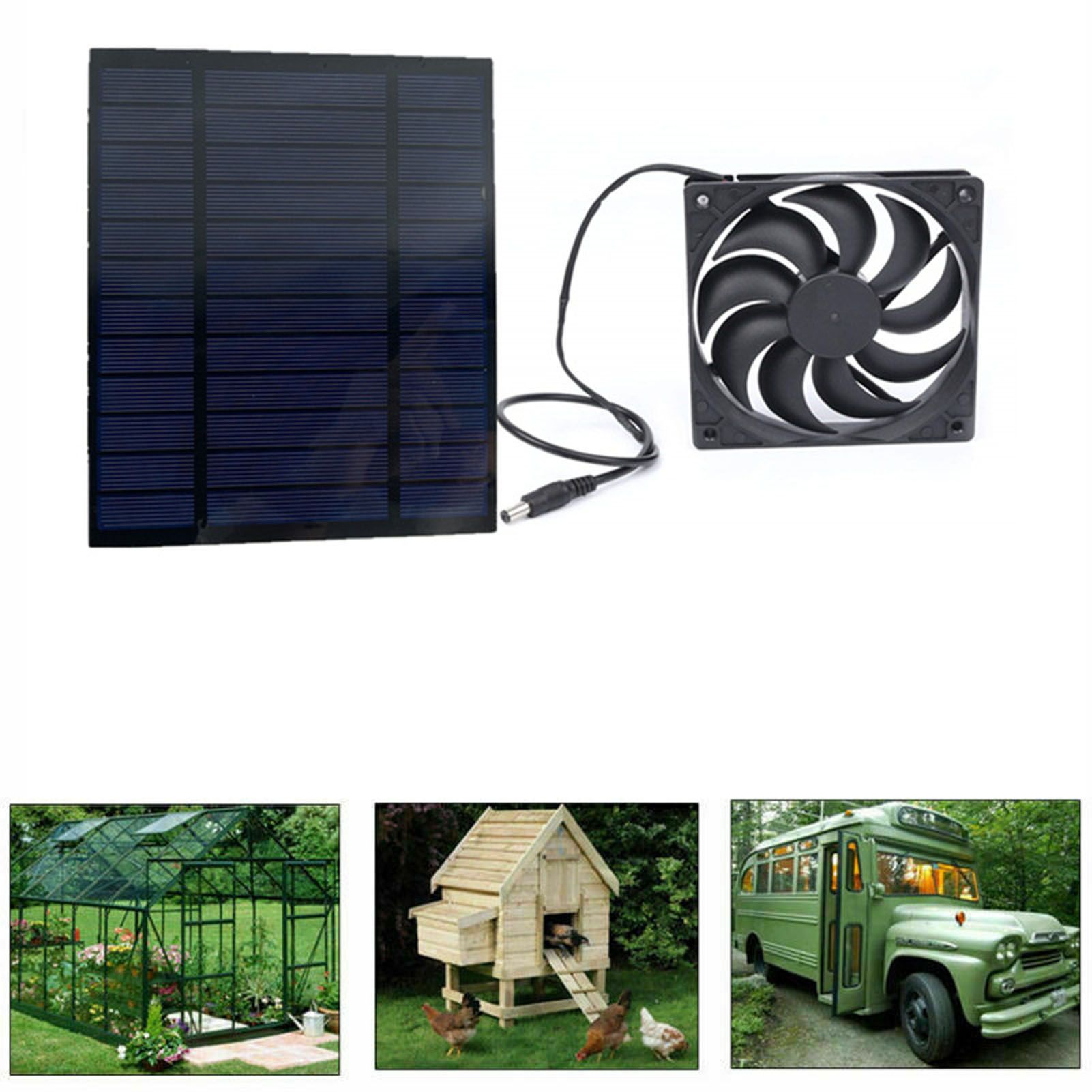 Solar Powered Exhaust Fan 10W Single Fan Waterproof Solar Panel Fan Kit for view 9