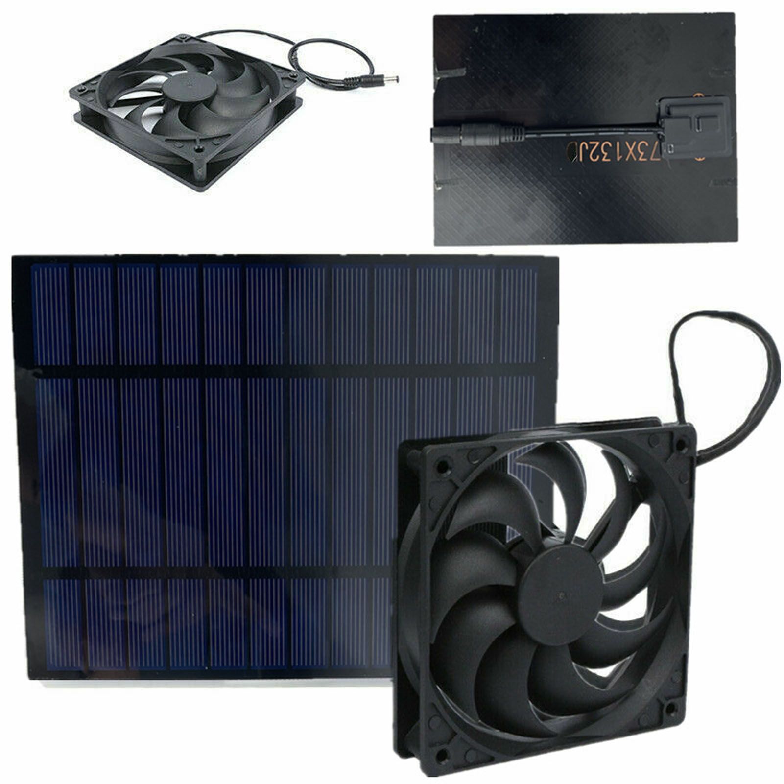 Solar Powered Exhaust Fan 10W Single Fan Waterproof Solar Panel Fan Kit for view 12