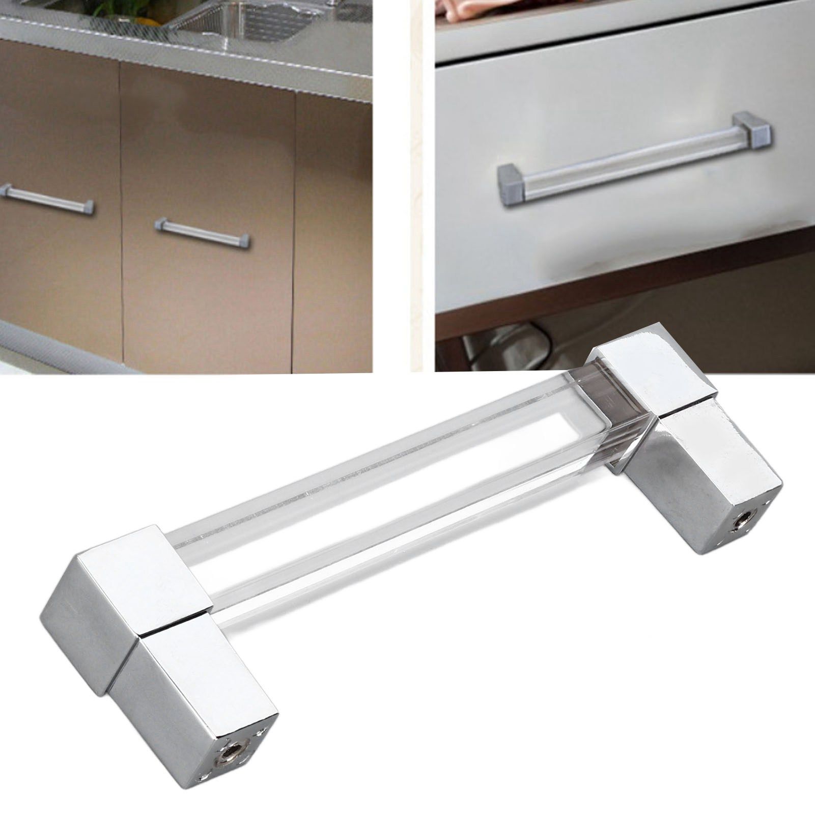 Acrylic Drawer Pulls Single Hole Crystal Cabinet Drawer Pulls for Kitchen view 12