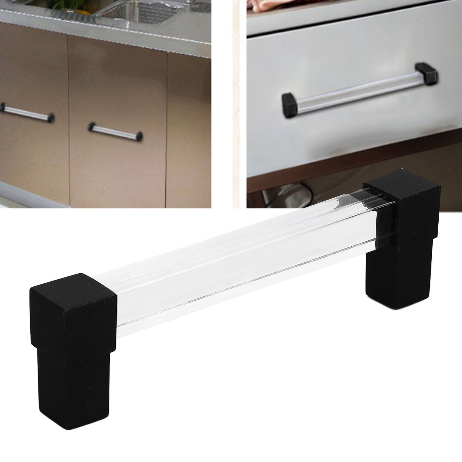 Acrylic Drawer Pulls Single Hole Crystal Cabinet Drawer Pulls for Kitchen view 12