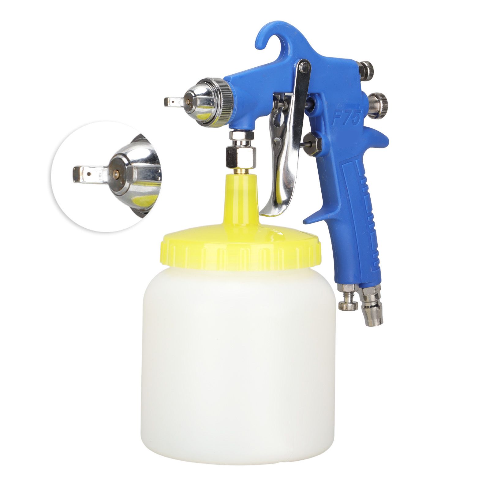 F 75 1.5mm Paint Sprayer Hydrocone Type Stainless Steel Air Varnish Sprayer view 10