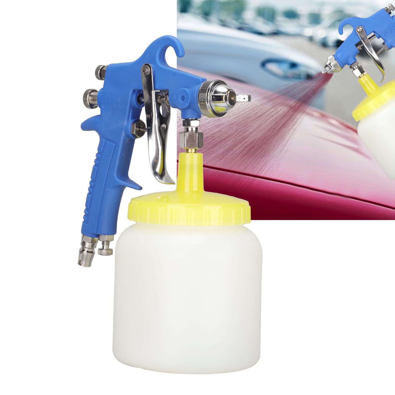 F 75 1.5mm Paint Sprayer Hydrocone Type Stainless Steel Air Varnish Sprayer view 12