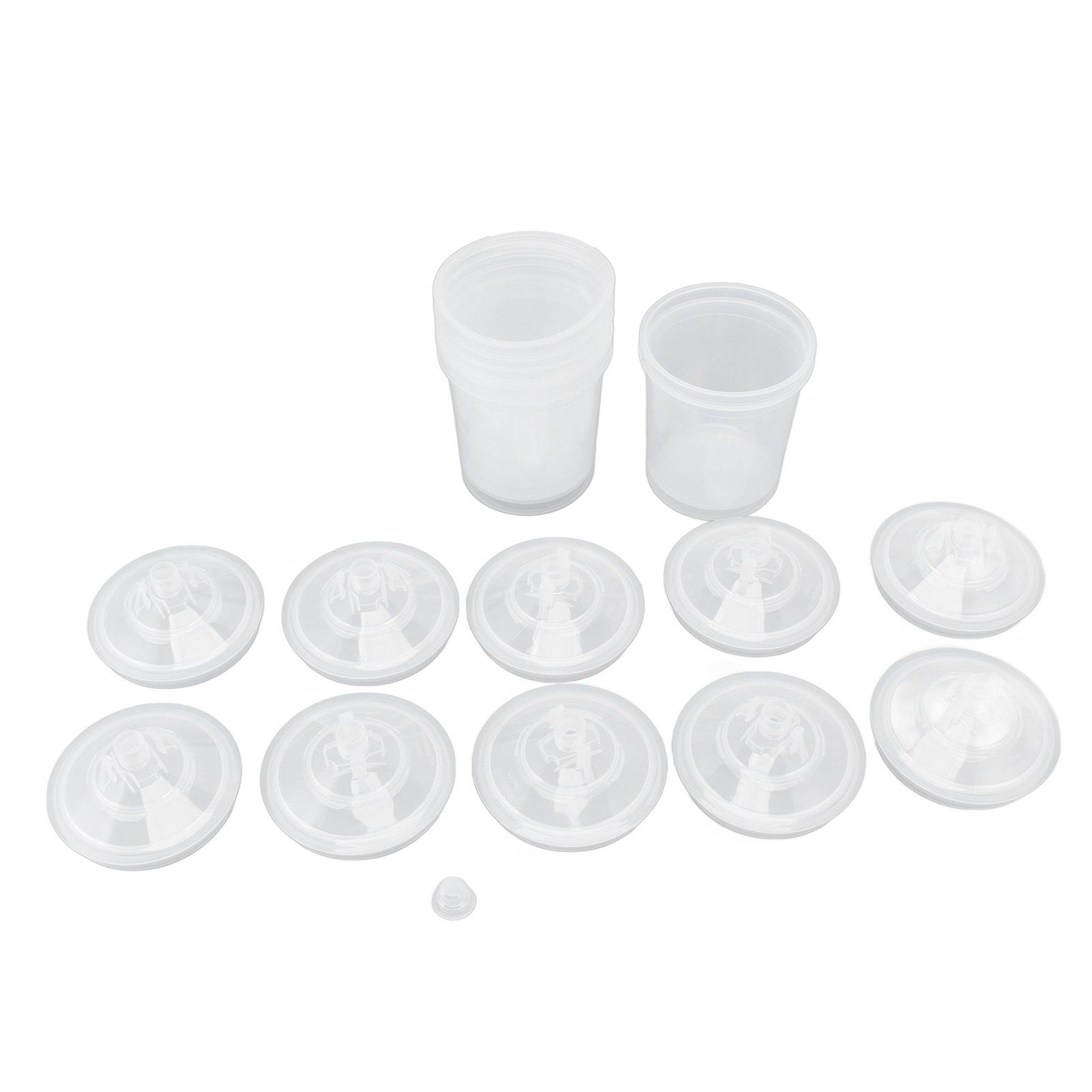 Disposable Paint Spray Cup Plastic Spray Paint Mixing Cup with Lids Painting view 15
