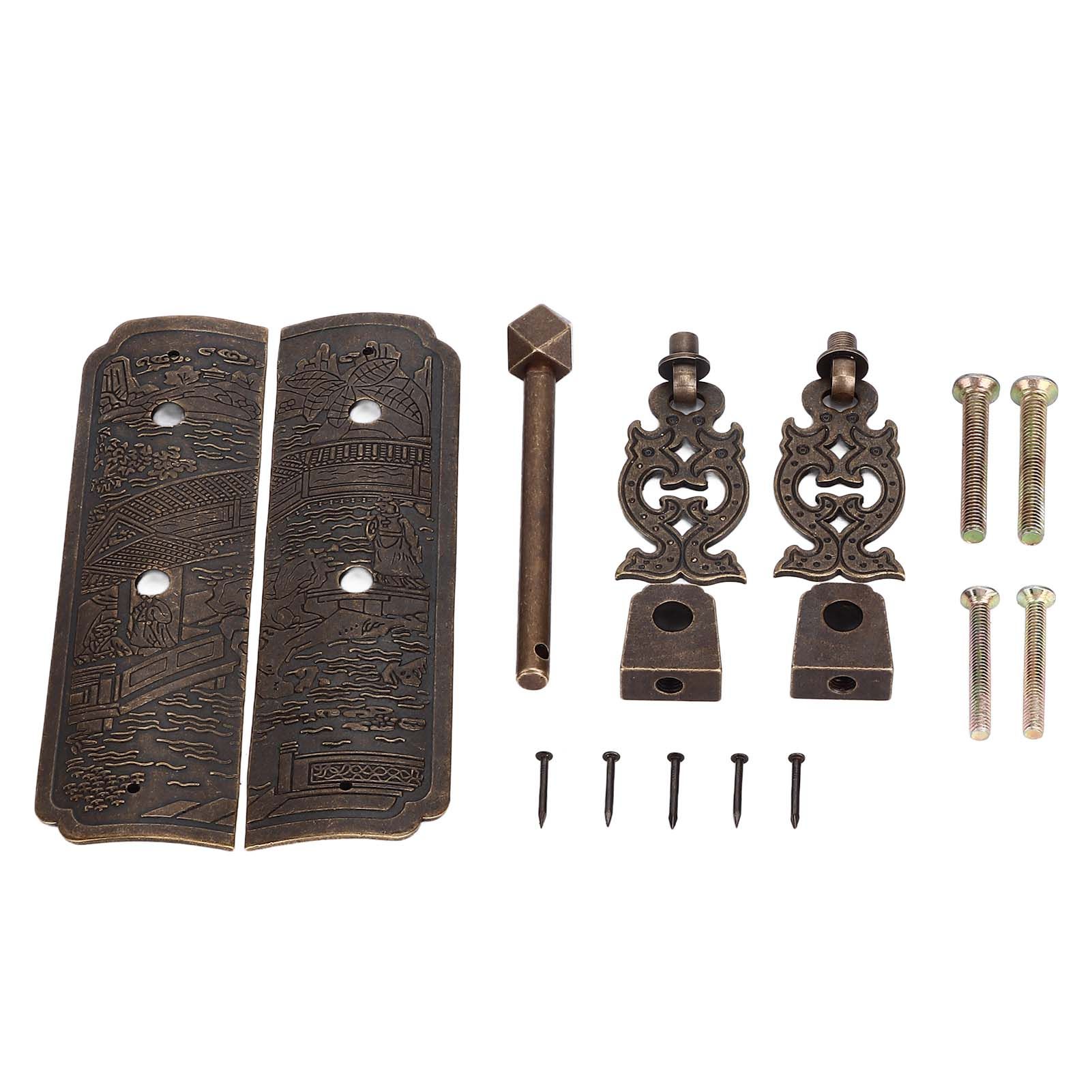 Antique Drawer Pendant Pulls Beautifully Engraved High Hardness Brass Book view 2