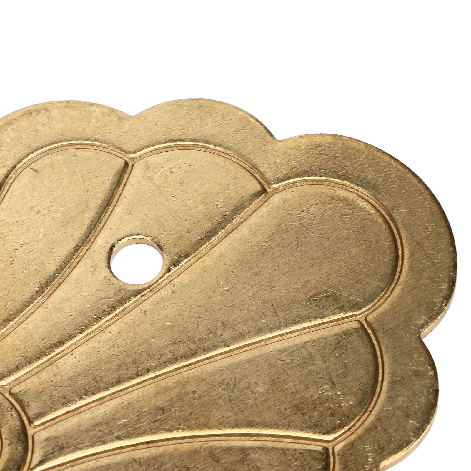 Antique Drawer Handle 12.8x7cm Wealth Blossoms Retro Chinese Style Brass view 14