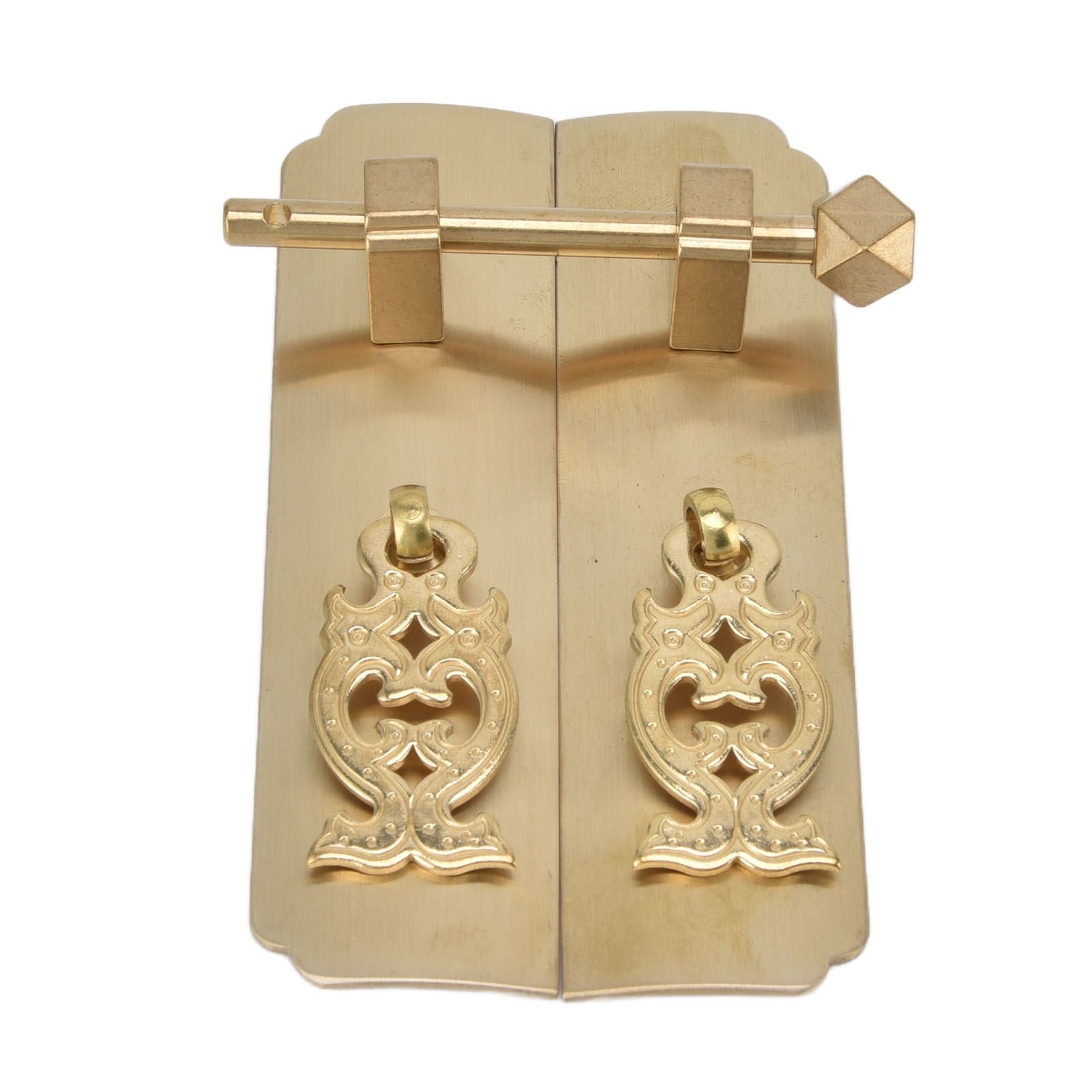 Chinese Antique Brass Handle Retro Exquisite Easy Installation Oriental view 4