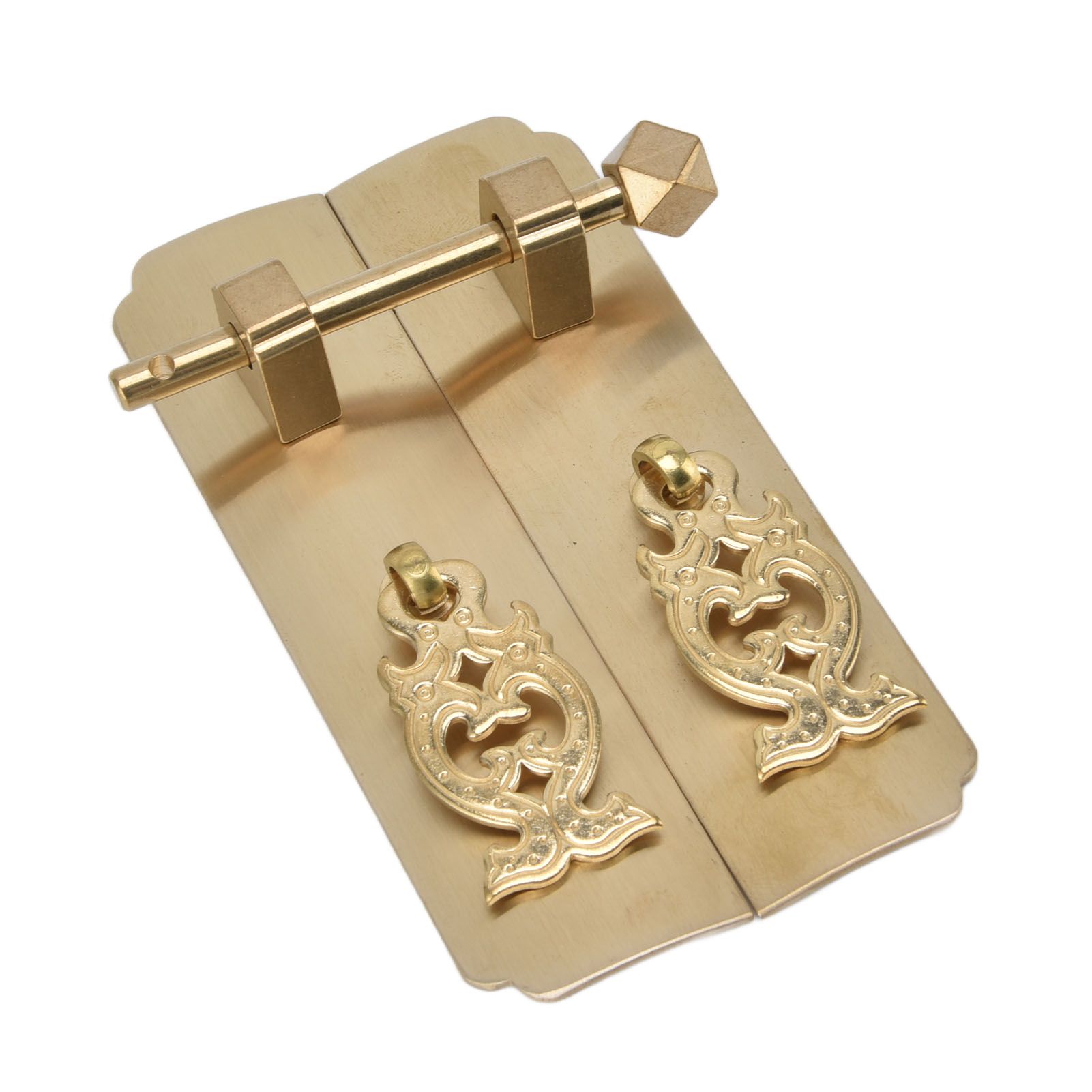 Chinese Antique Brass Handle Retro Exquisite Easy Installation Oriental view 6
