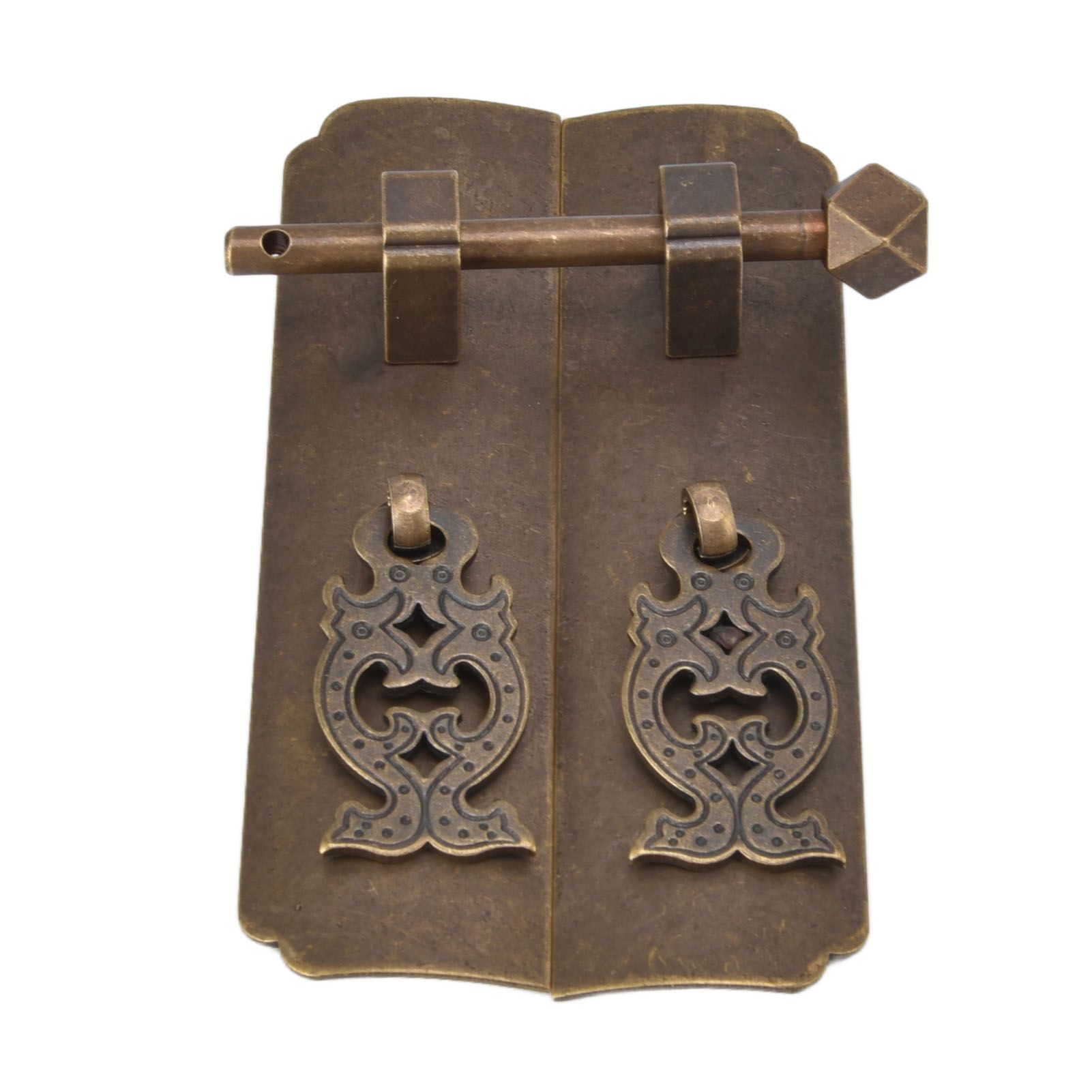 Chinese Antique Brass Handle Retro Exquisite Easy Installation Oriental view 4