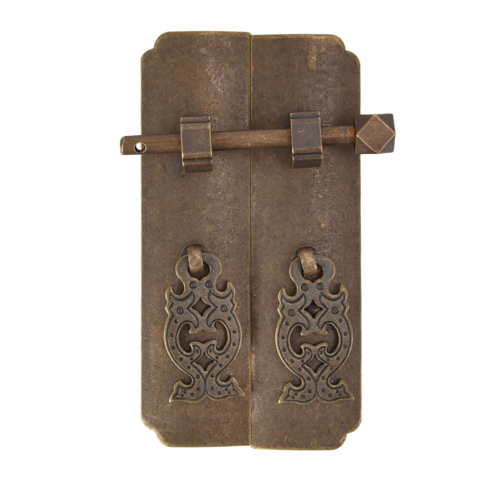 Chinese Antique Brass Handle Retro Exquisite Easy Installation Oriental view 8