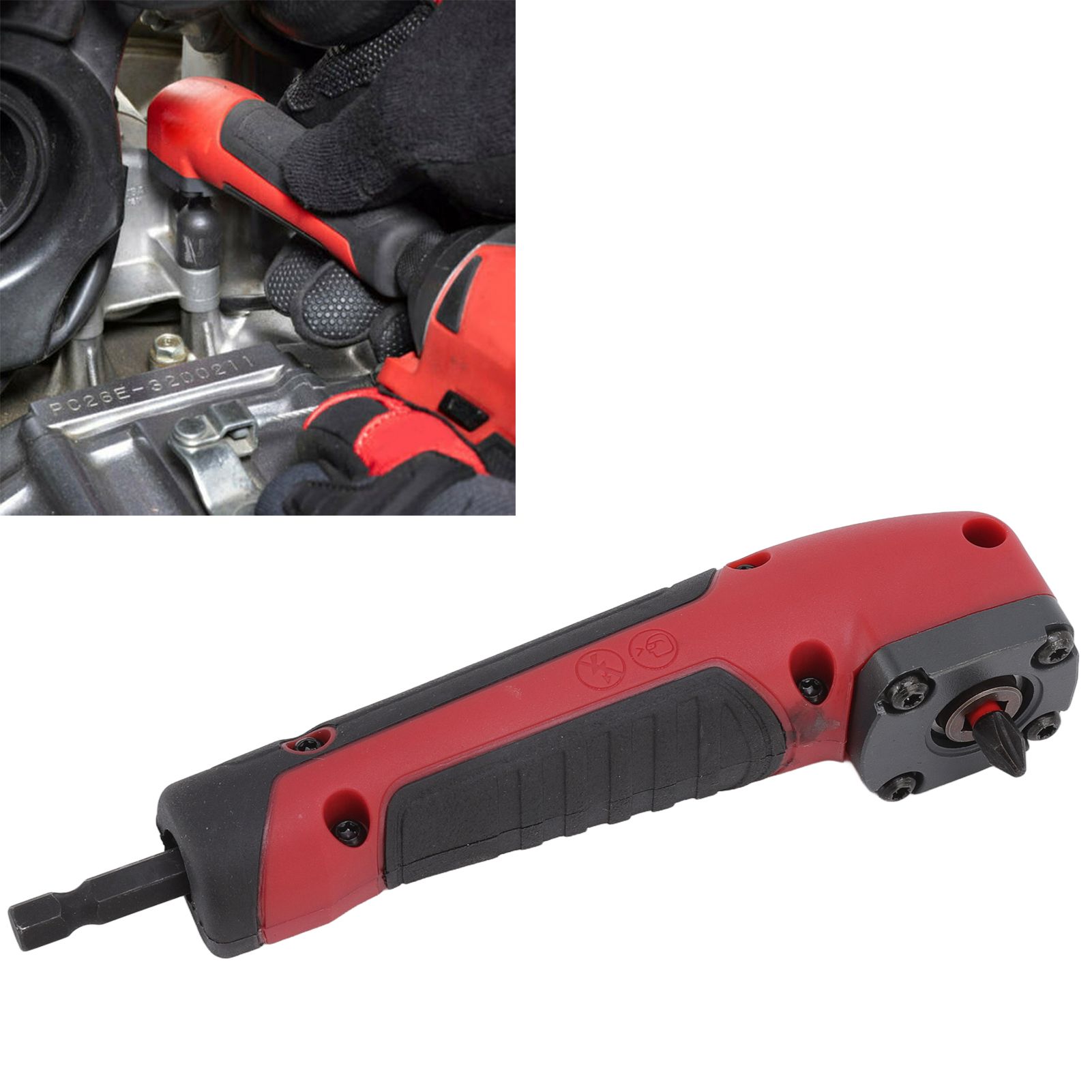Right Angle Drill Attachment Ergonomic ABS Handle 90 Degree Angle Easy view 11