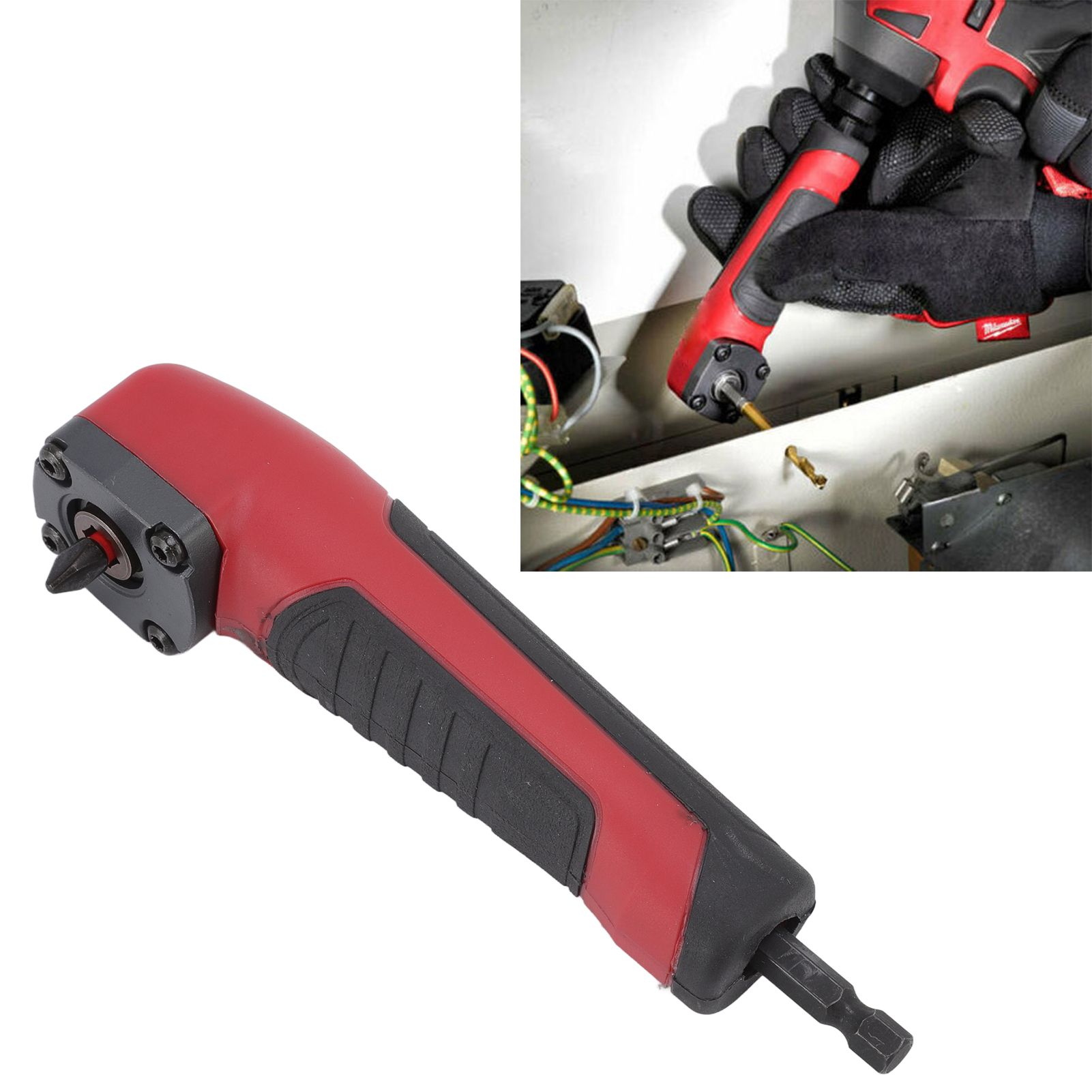Right Angle Drill Attachment Ergonomic ABS Handle 90 Degree Angle Easy view 12